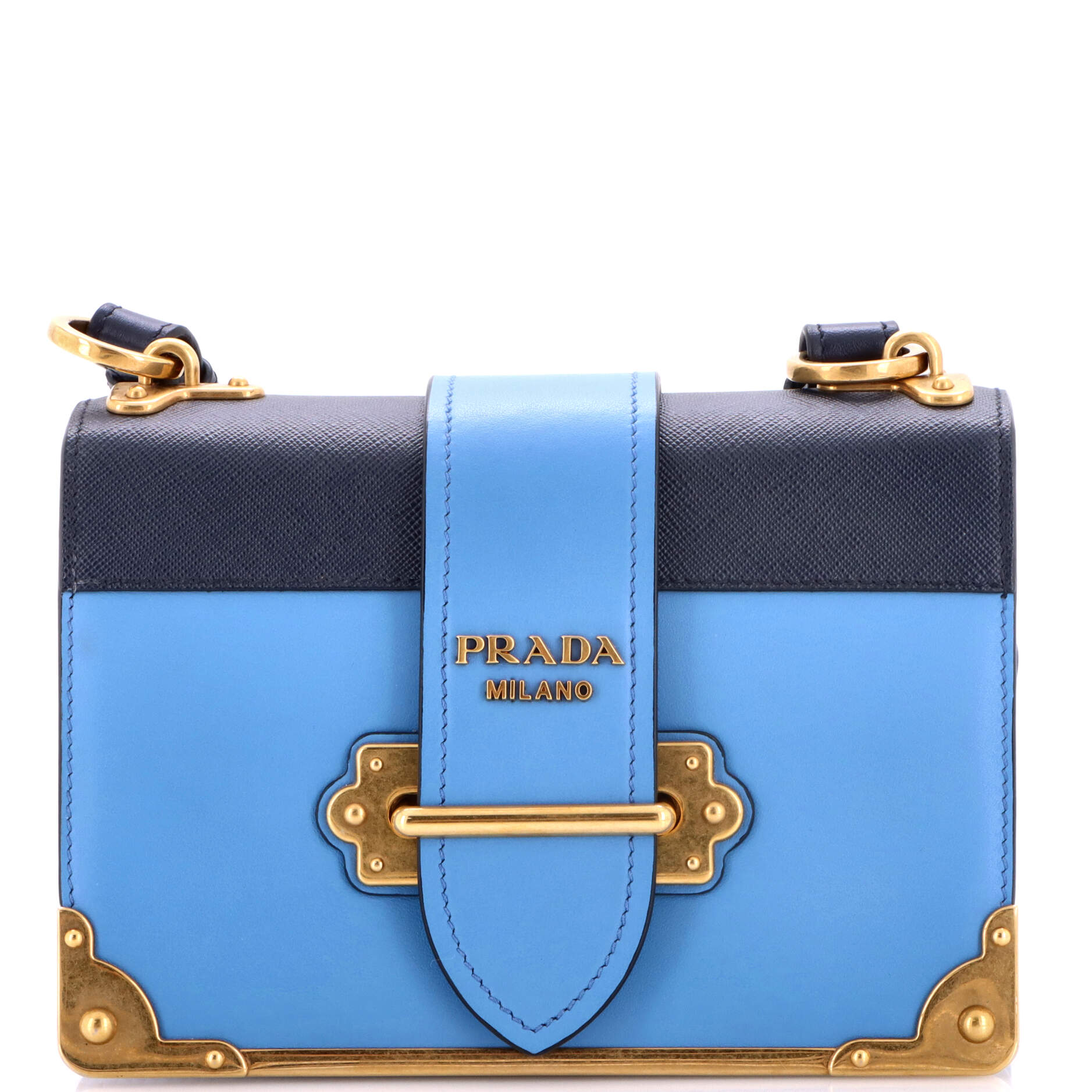 Prada Cahier Crossbody Bag Leather And