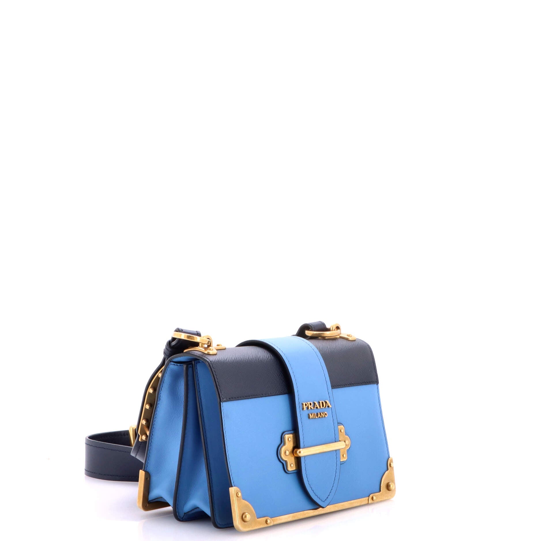Prada Cahier Crossbody Bag Leather And