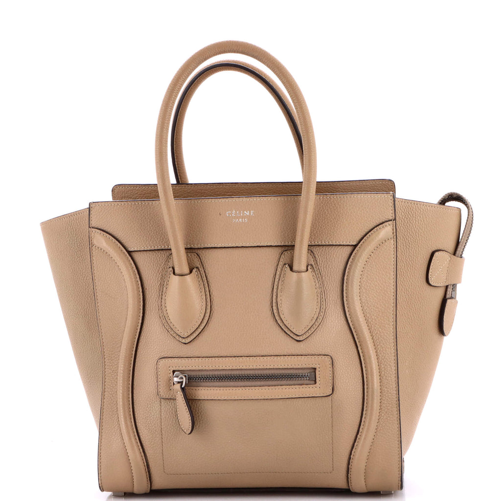Celine Luggage Bag Grainy Leather Micro