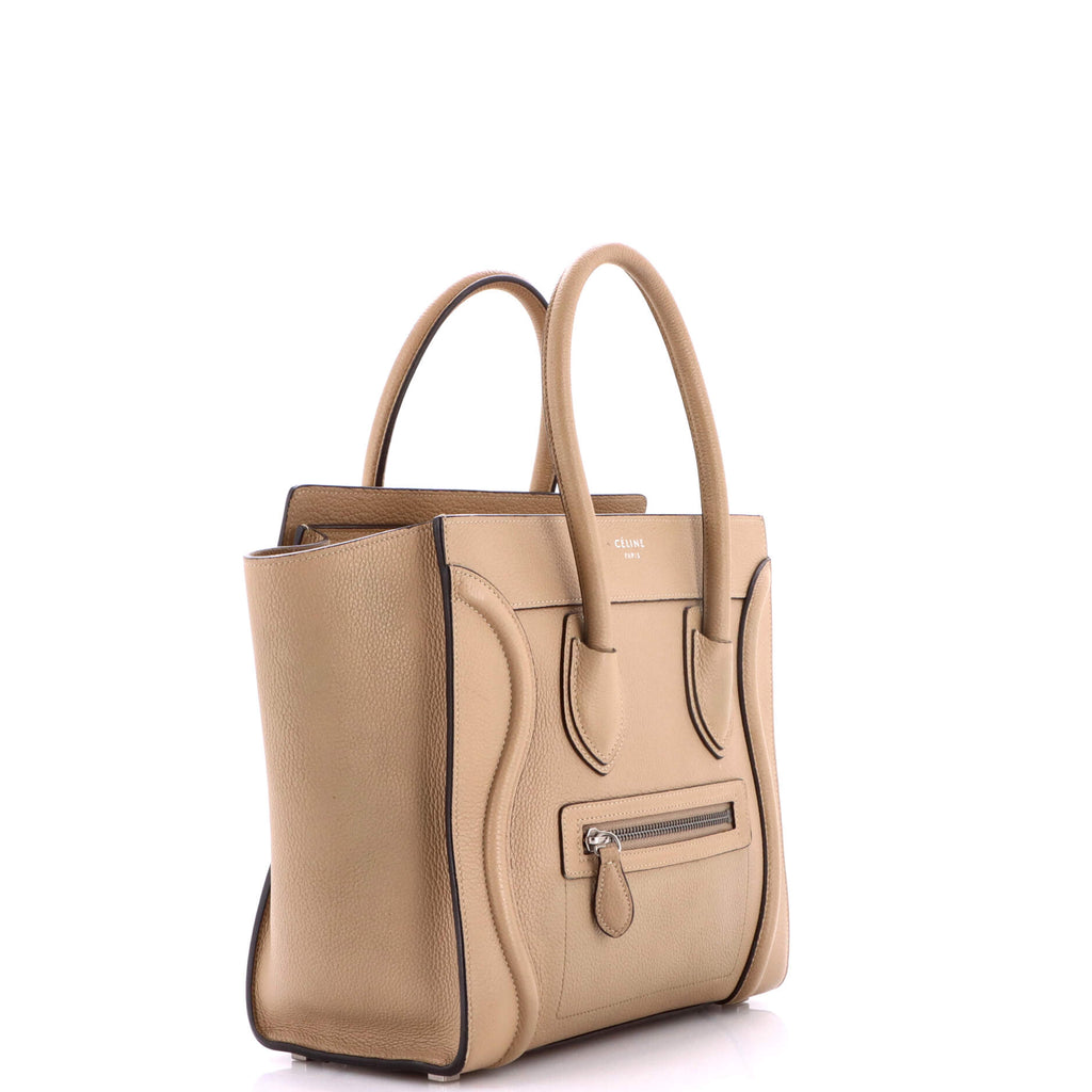 Celine Luggage Bag Grainy Leather Micro