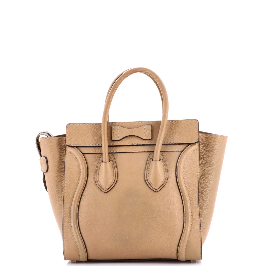 Celine Luggage Bag Grainy Leather Micro