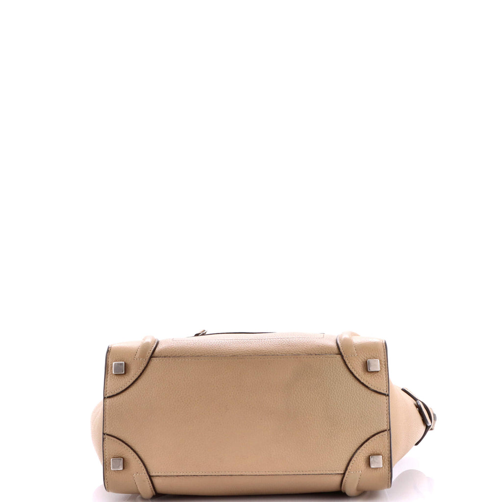 Celine Luggage Bag Grainy Leather Micro