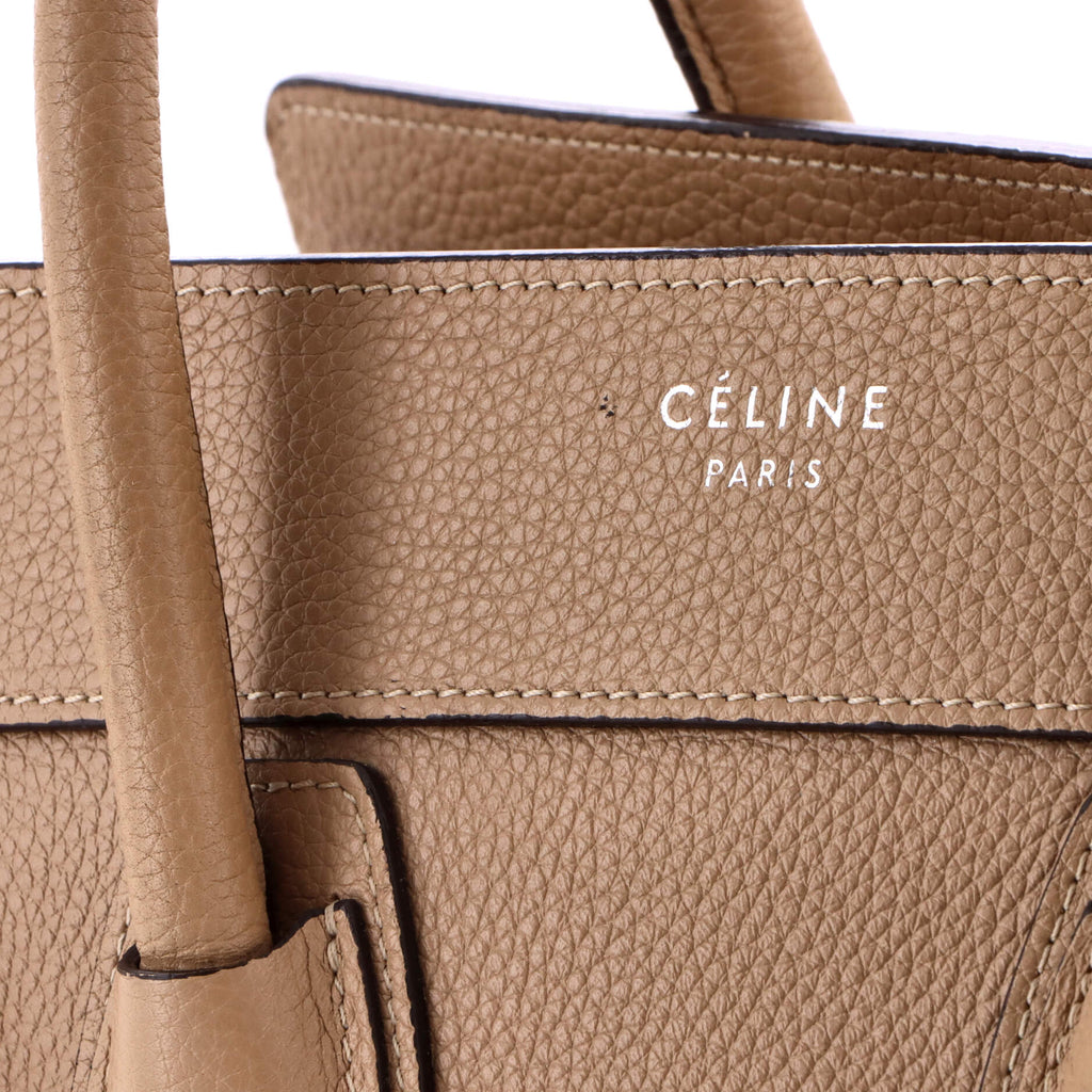 Celine Luggage Bag Grainy Leather Micro