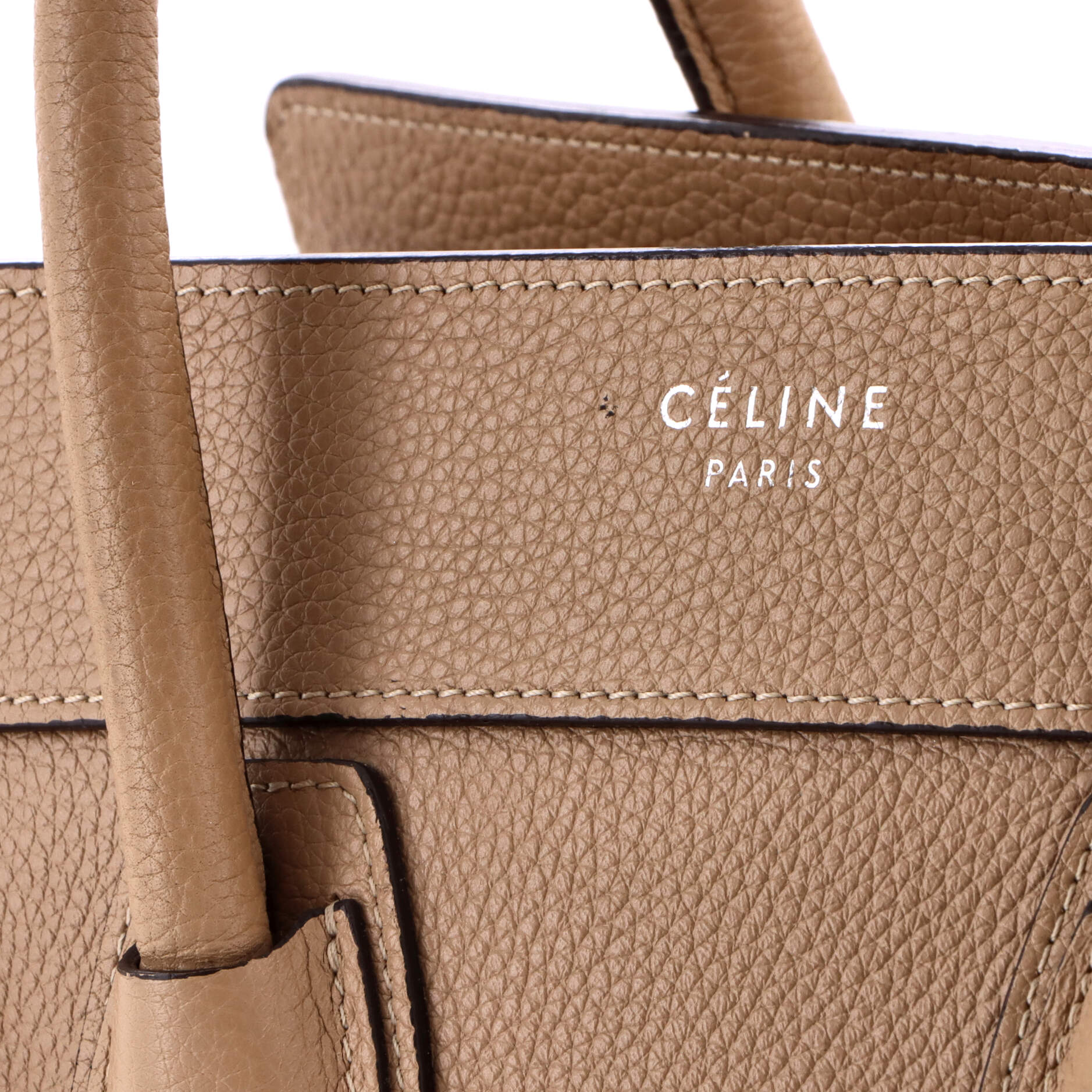 Celine Luggage Bag Grainy Leather Micro