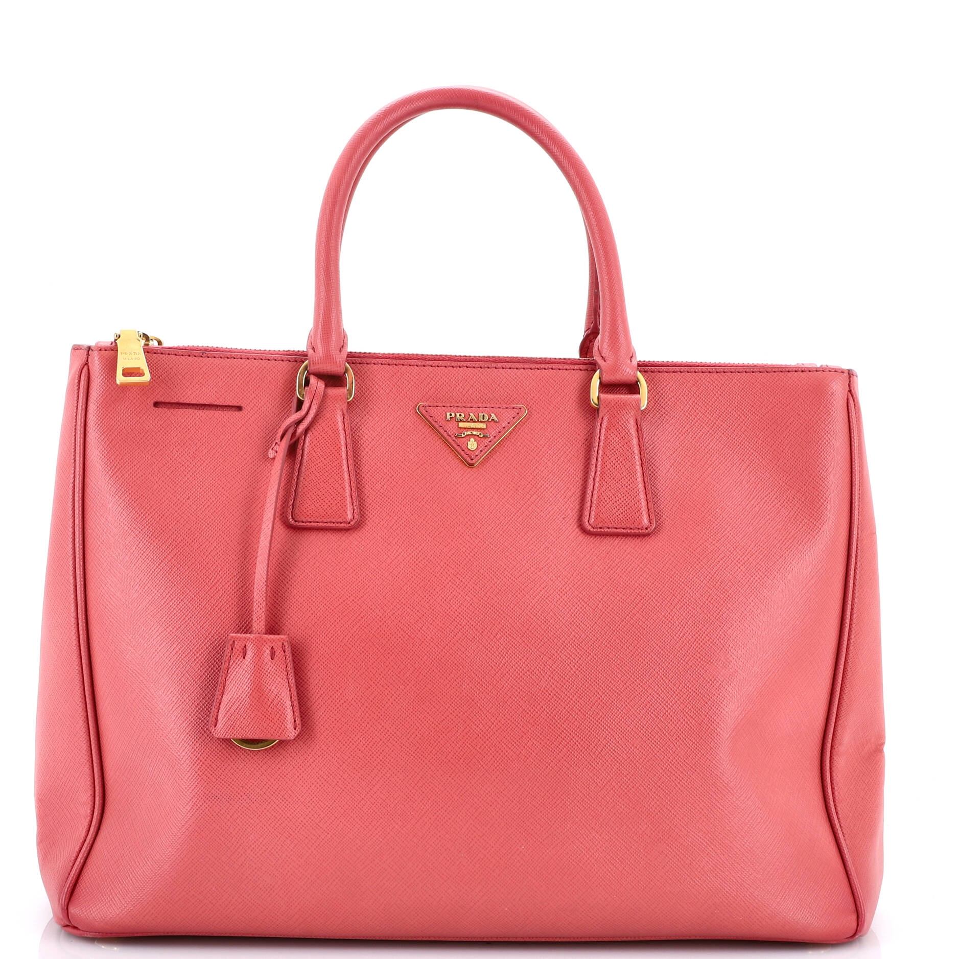 Prada Double Zip Lux Tote Saffiano