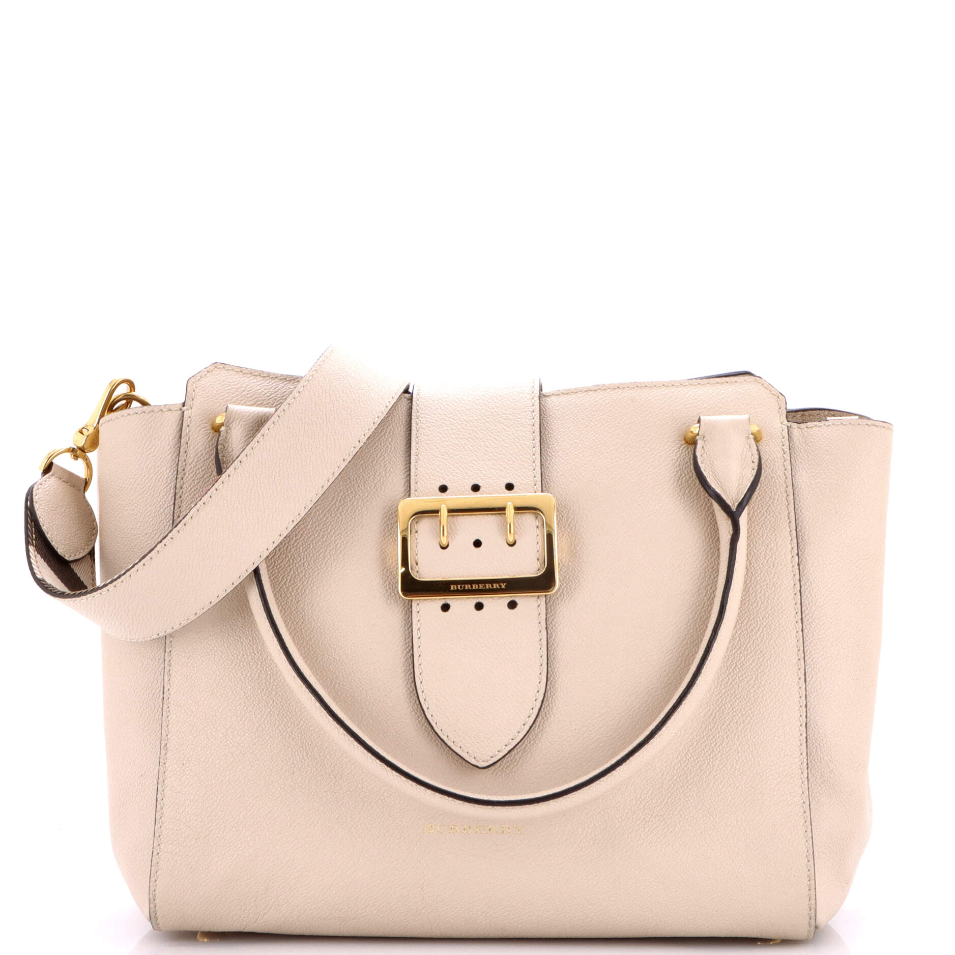 Burberry Buckle Tote Leather Medium