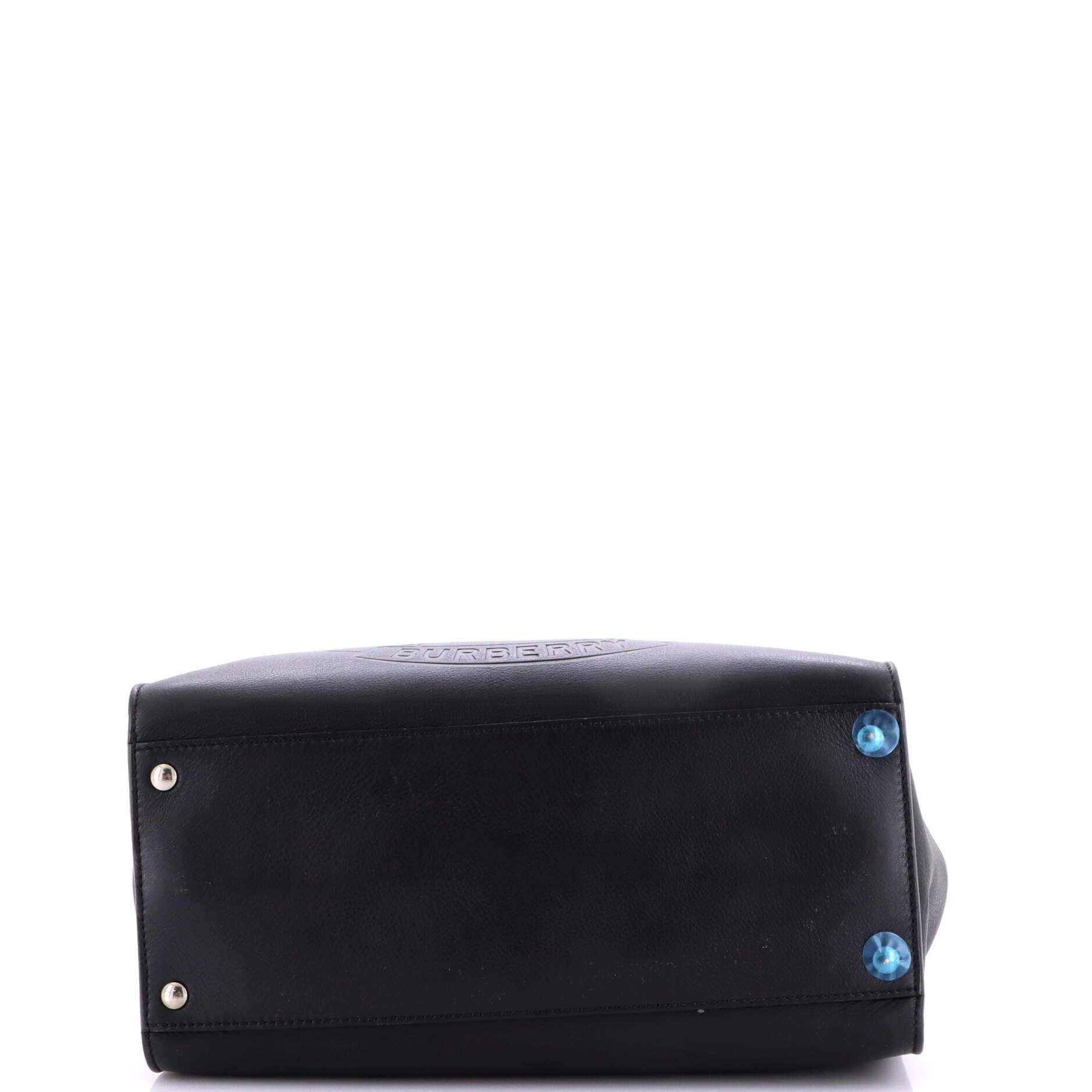 Burberry Crest Grommet Tote Embossed