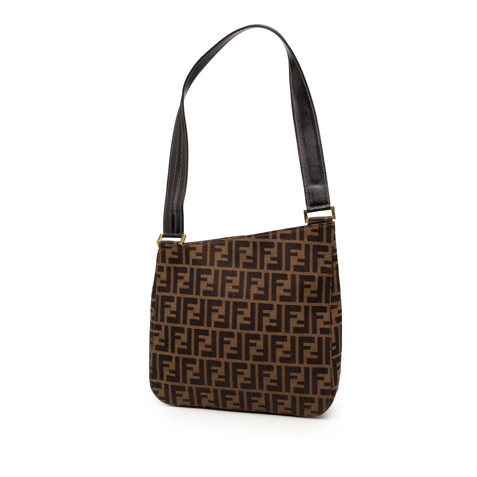 Fendi Vintage Shoulder Bag Zucca Canvas