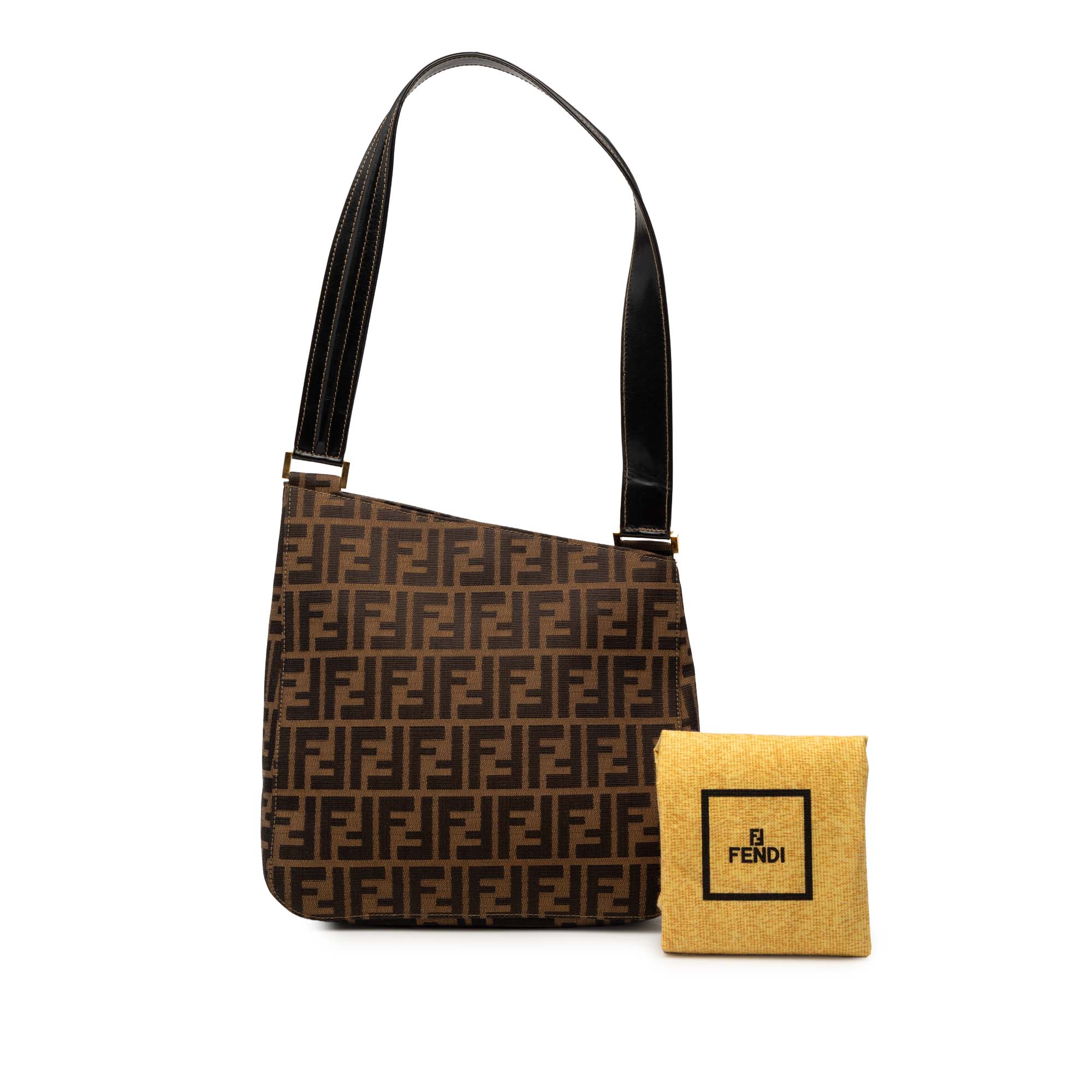 Fendi Vintage Shoulder Bag Zucca Canvas