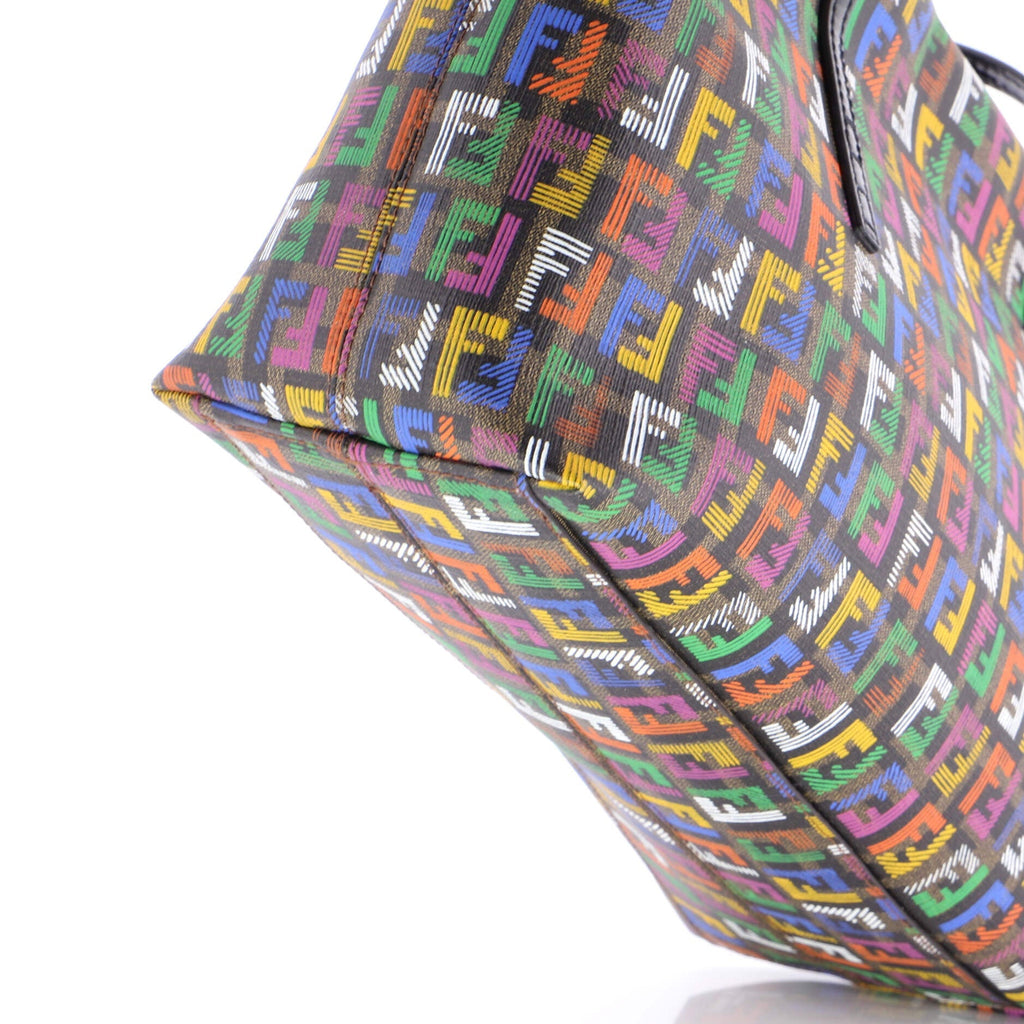 Fendi Roll Tote Zucchino Coated Canvas