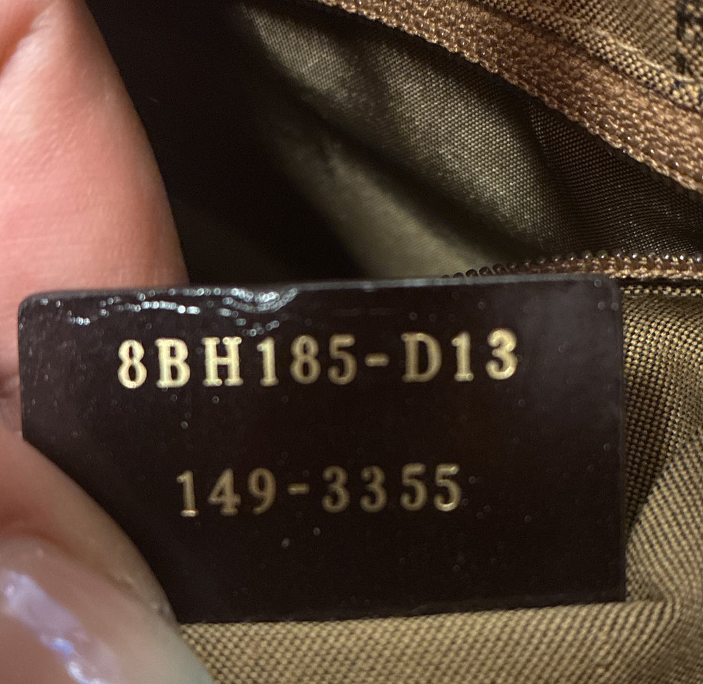 Fendi Roll Tote Zucchino Coated Canvas