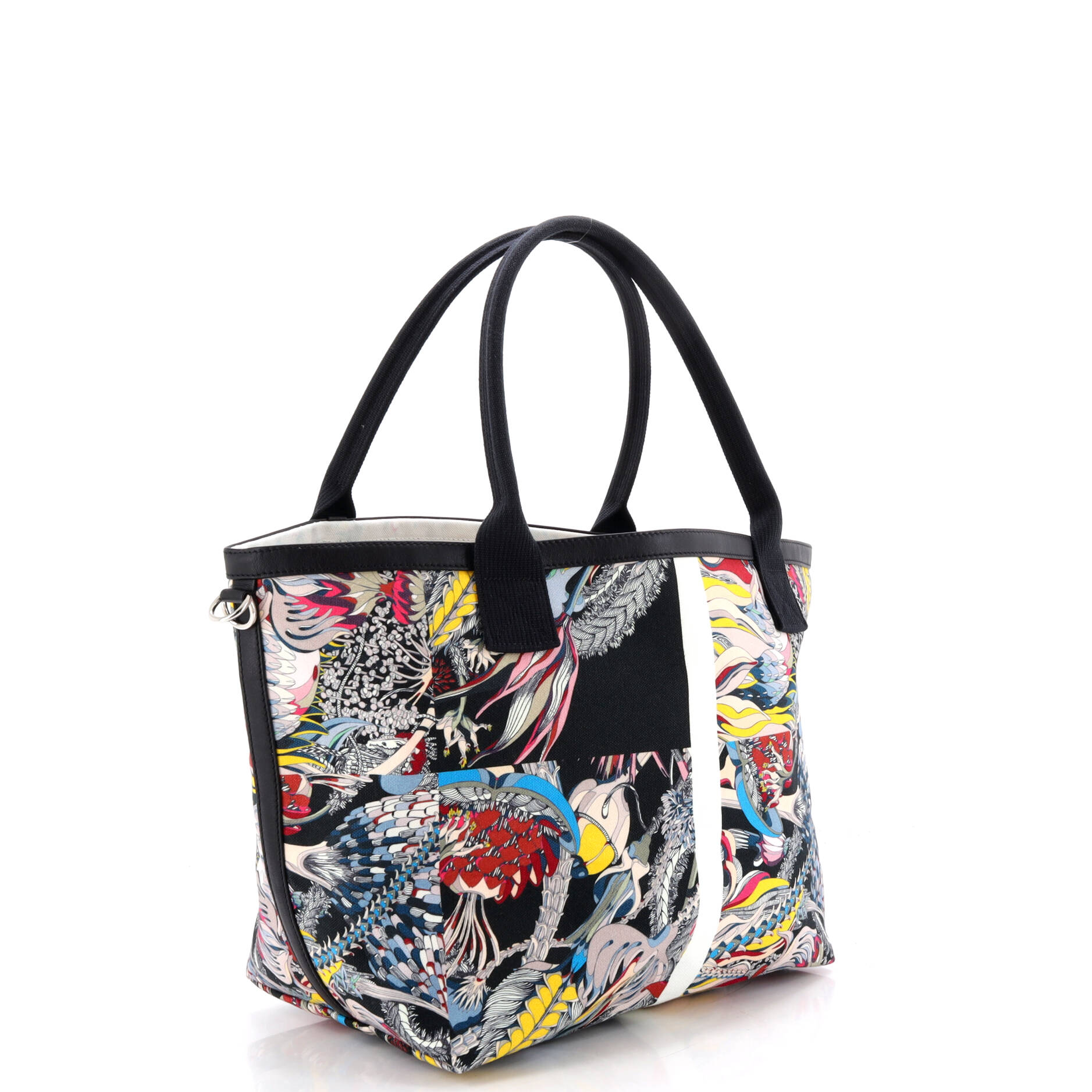 Hermes Petit H So Tote Printed Canvas