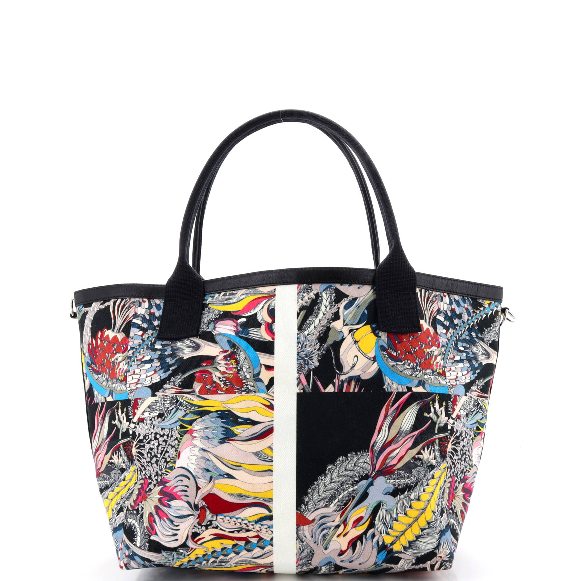 Hermes Petit H So Tote Printed Canvas