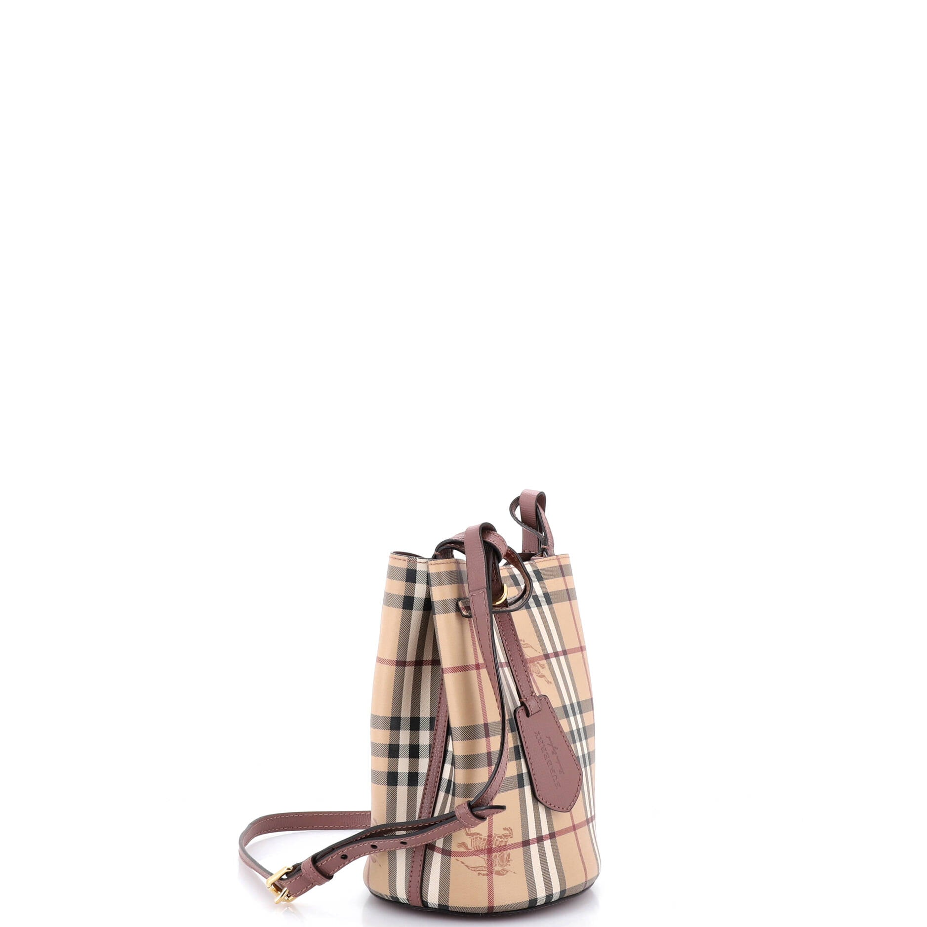 Burberry Lorne Bucket Bag Haymarket
