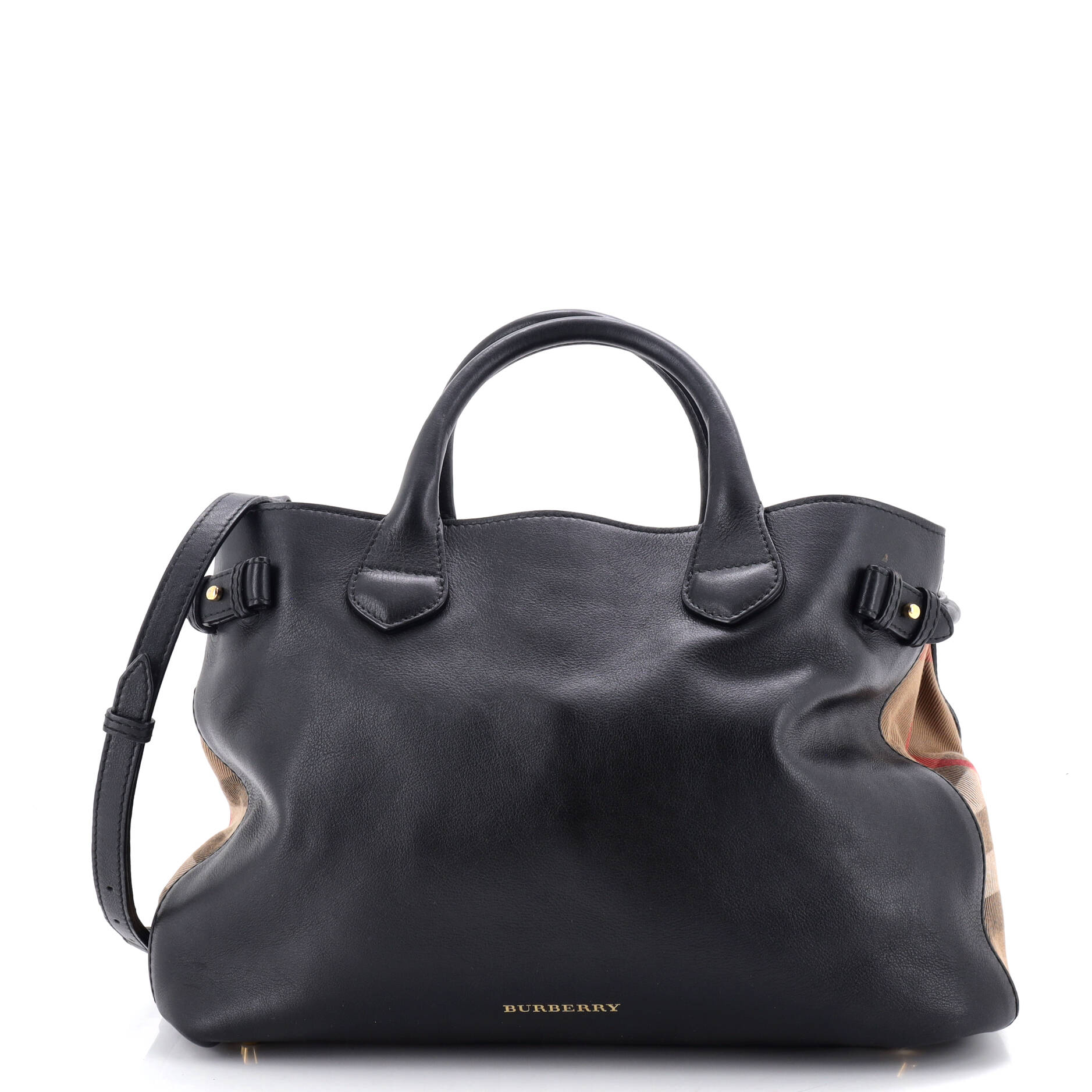 Burberry Banner Tote Leather And House