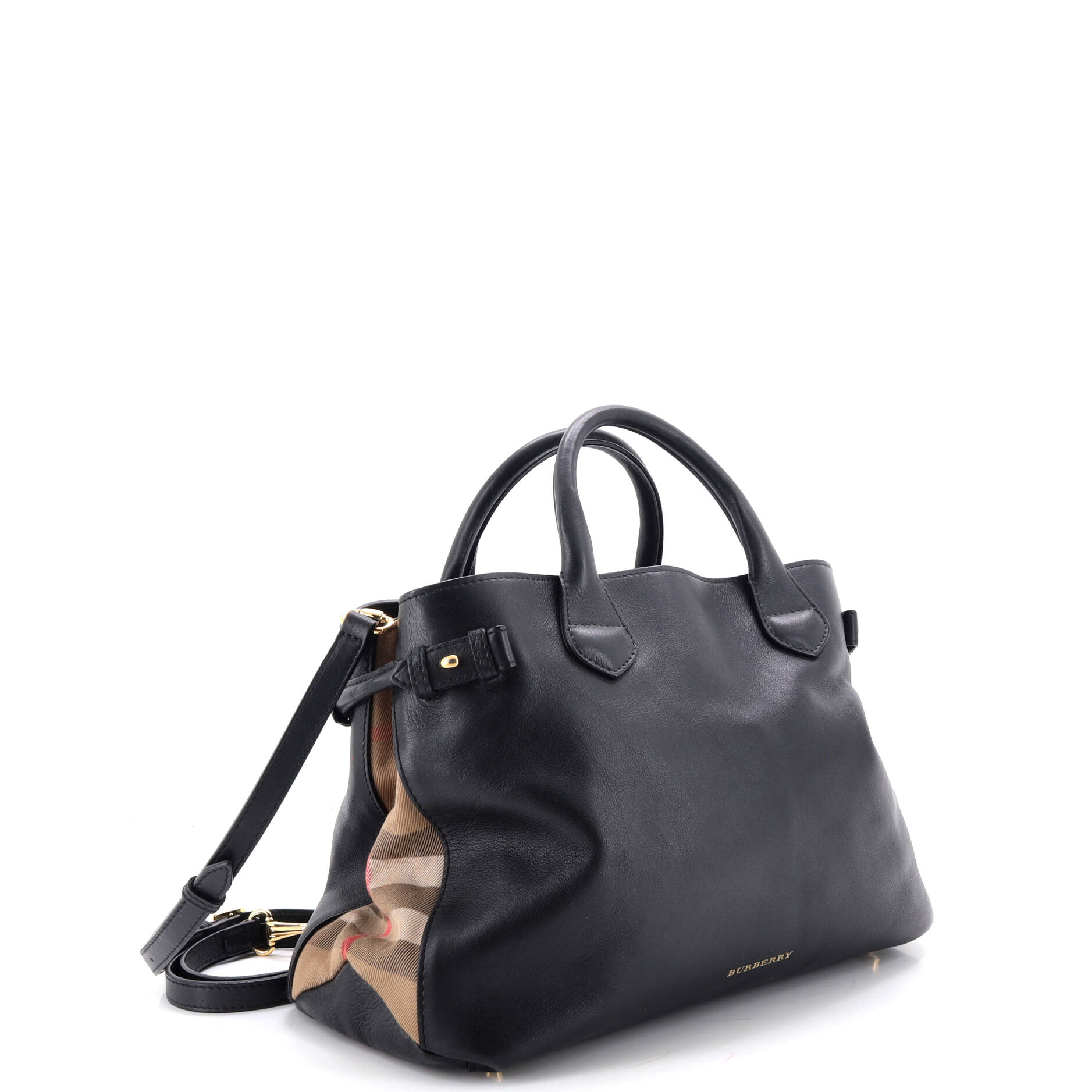 Burberry Banner Tote Leather And House