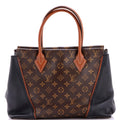 Louis Vuitton W Tote Canvas And Leather