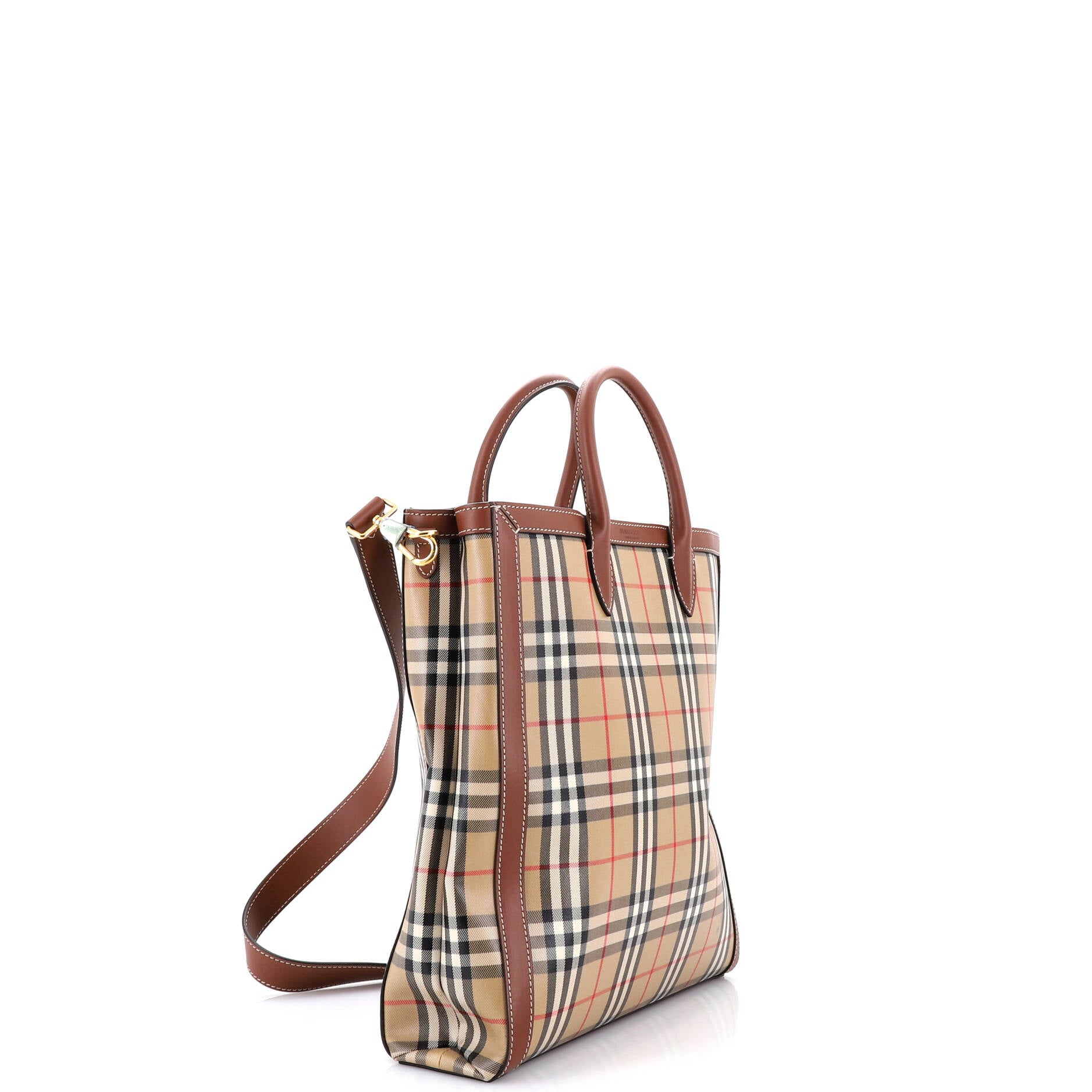 Burberry Convertible Tote Vintage Check
