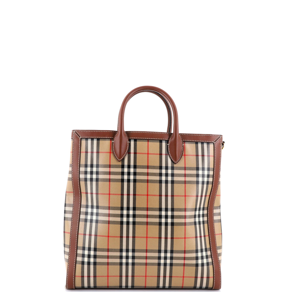 Burberry Convertible Tote Vintage Check