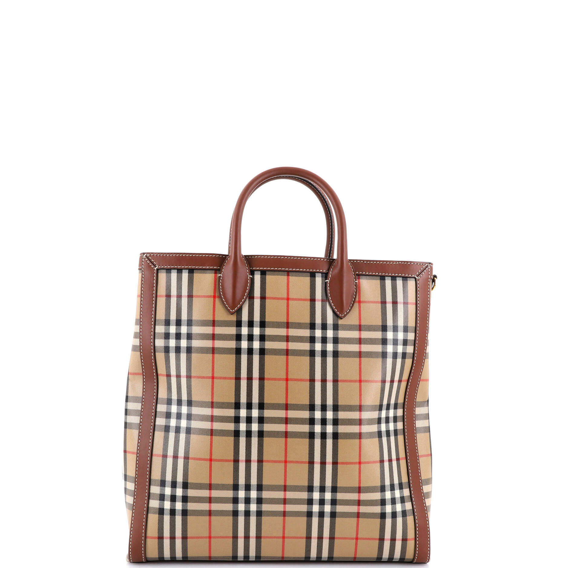 Burberry Convertible Tote Vintage Check