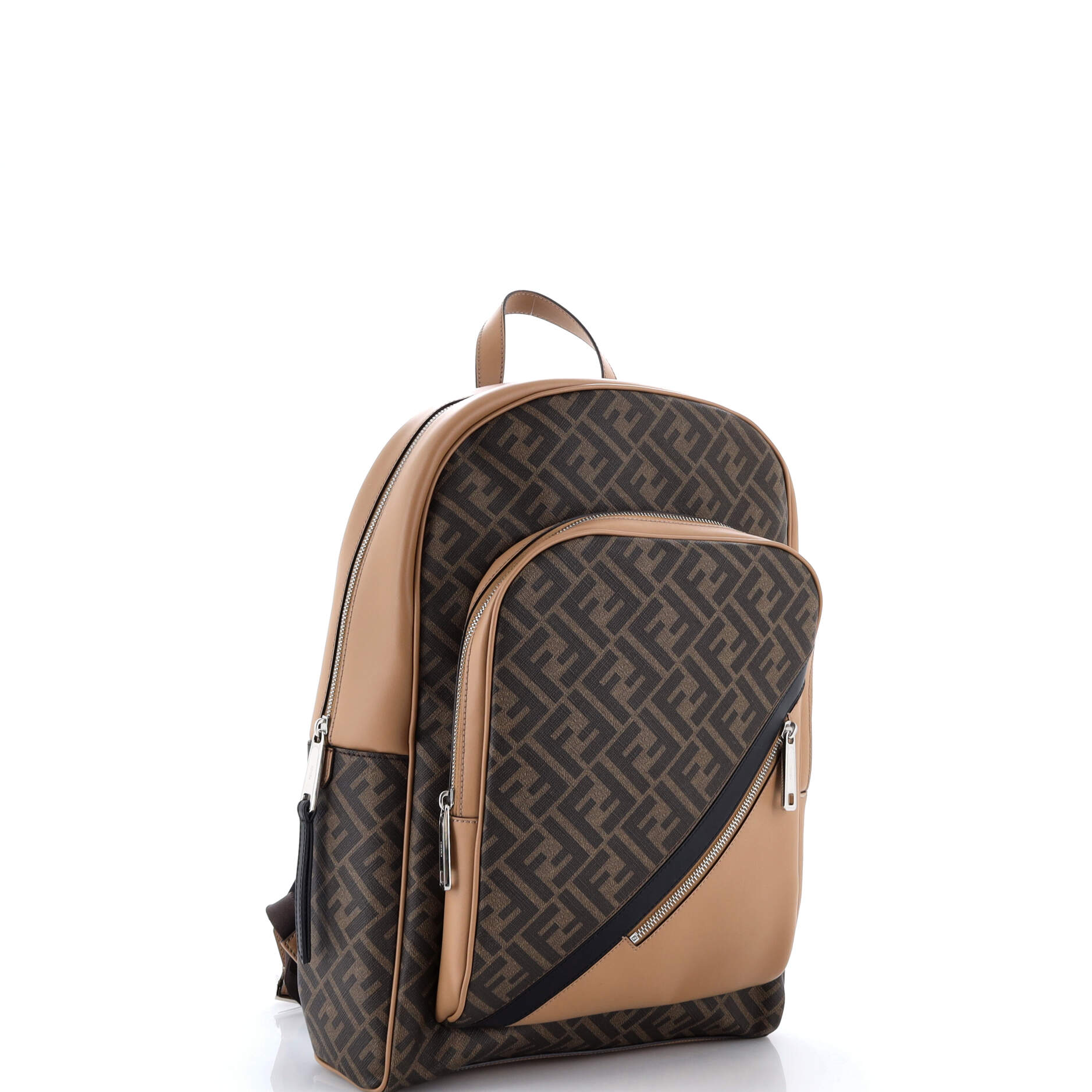 Fendi Front Pocket Chiodo Backpack Zucca