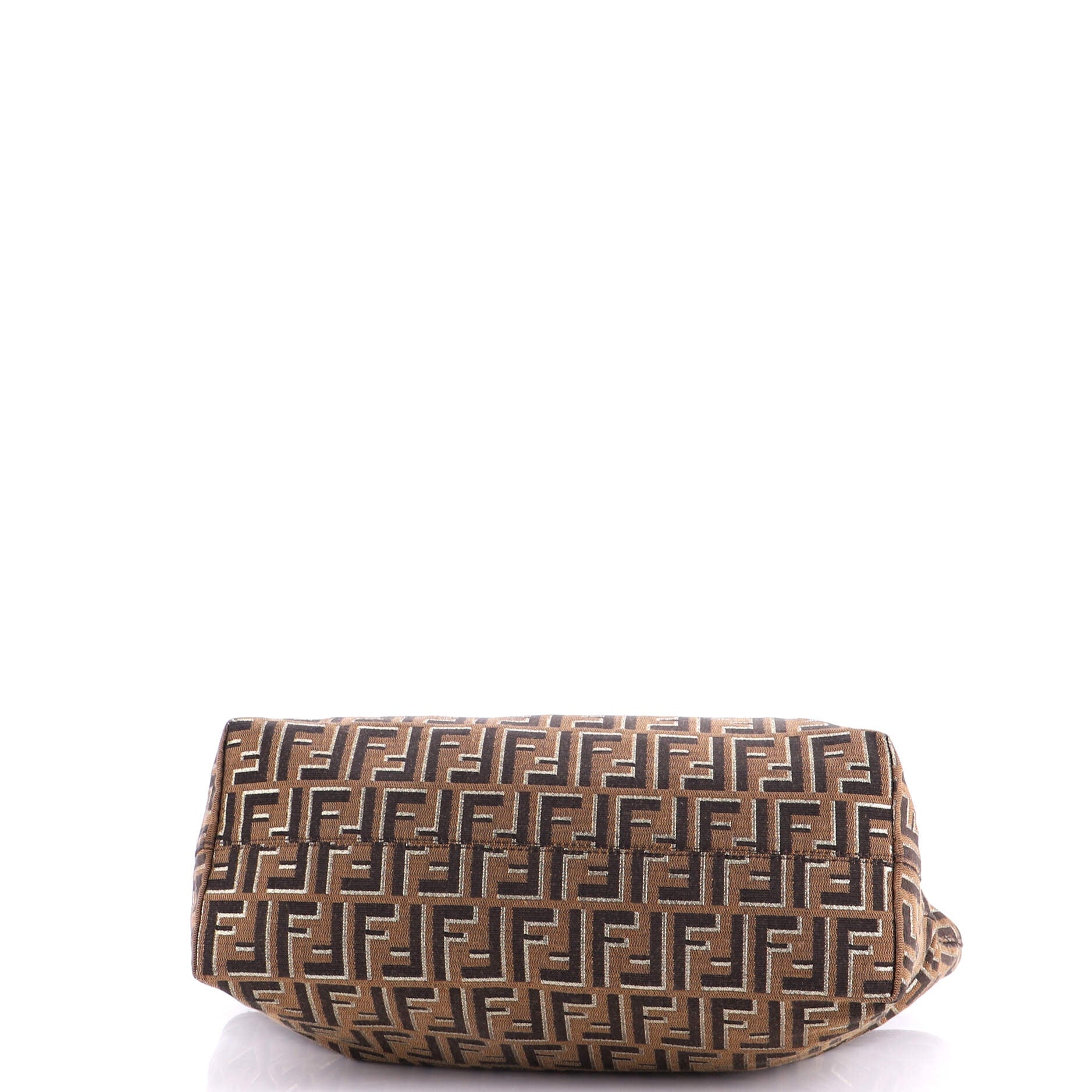 Fendi Roll Tote Metallic Zucca Canvas