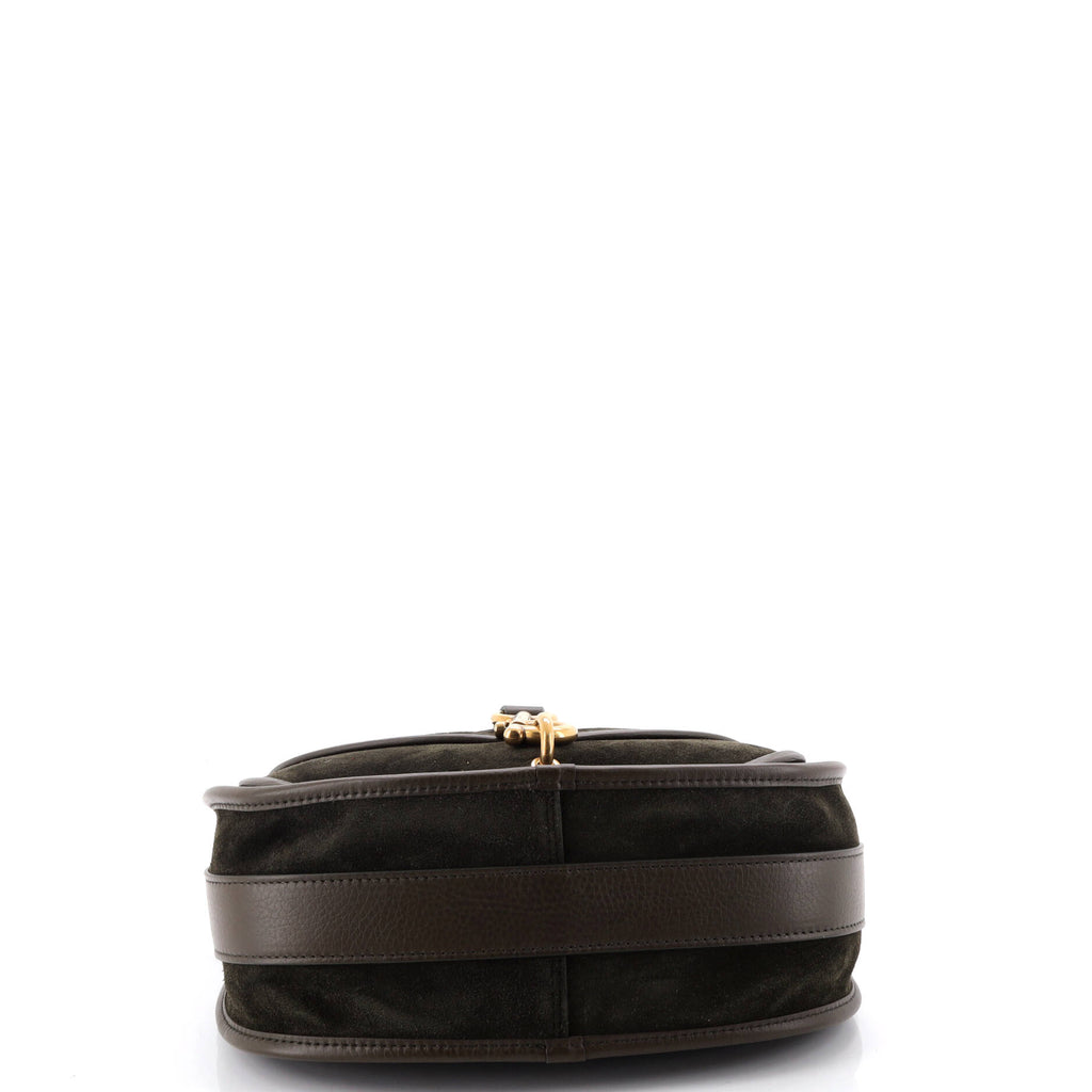 Burberry B Clip Messenger Bag Suede