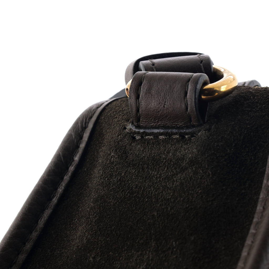 Burberry B Clip Messenger Bag Suede