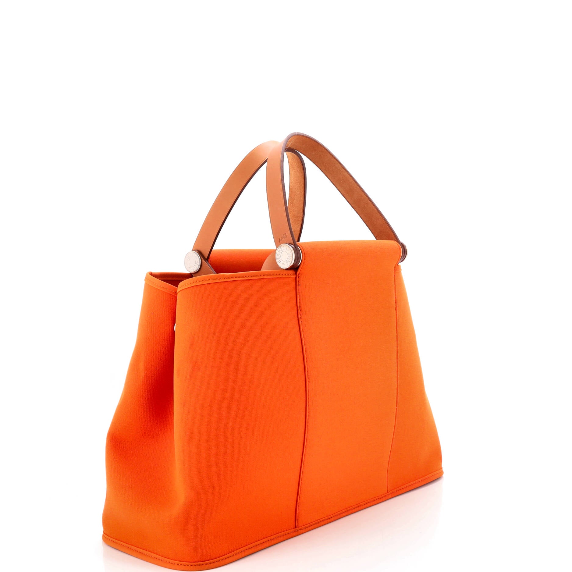 Hermes Cabag Elan Toile And Leather 39