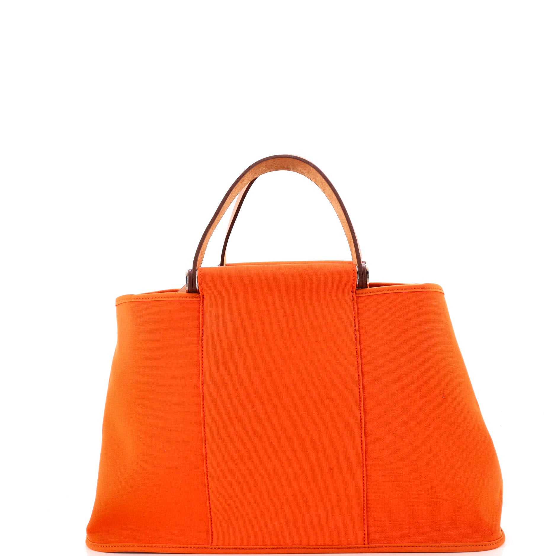 Hermes Cabag Elan Toile And Leather 39