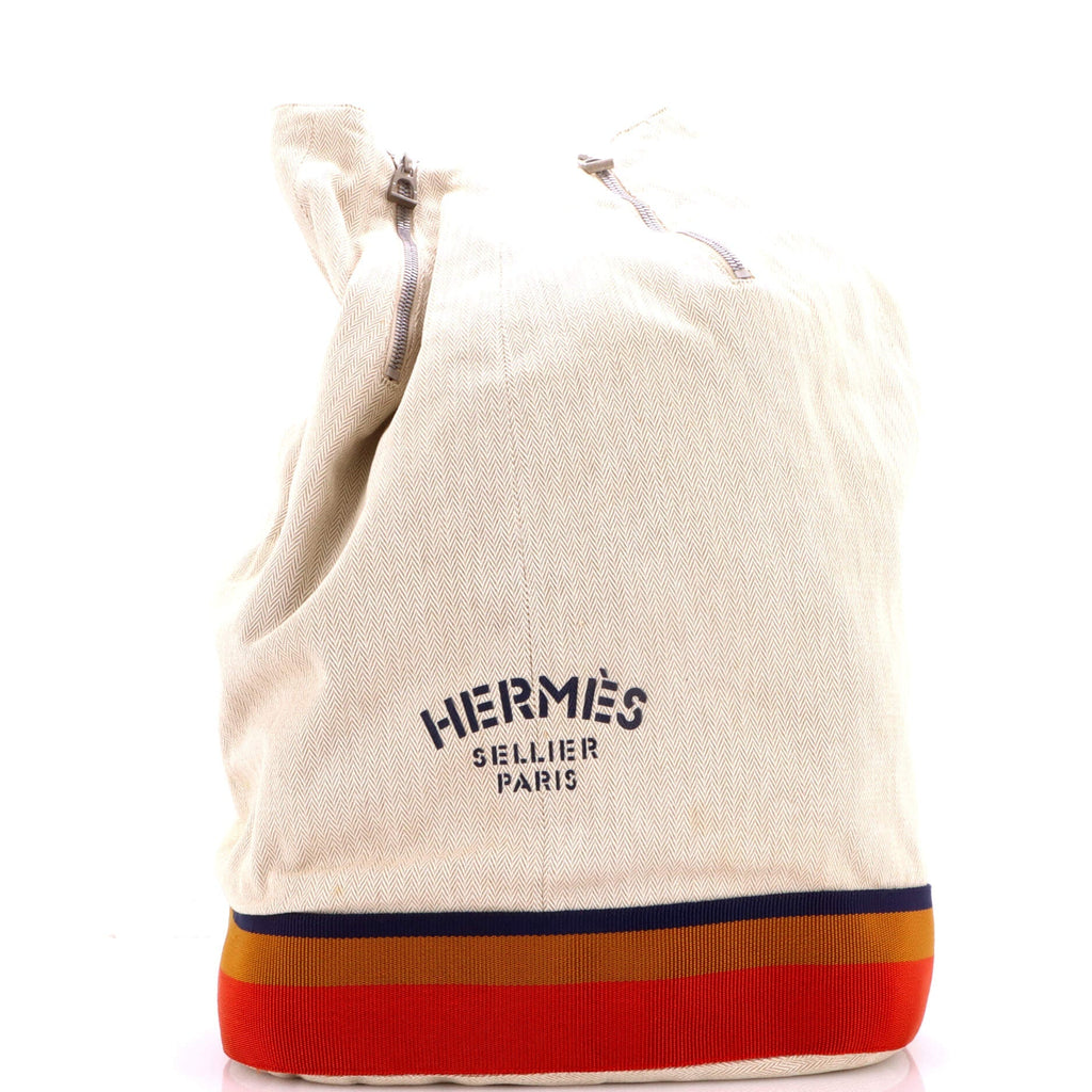 Hermes Cavalier Sling Bag Toile And