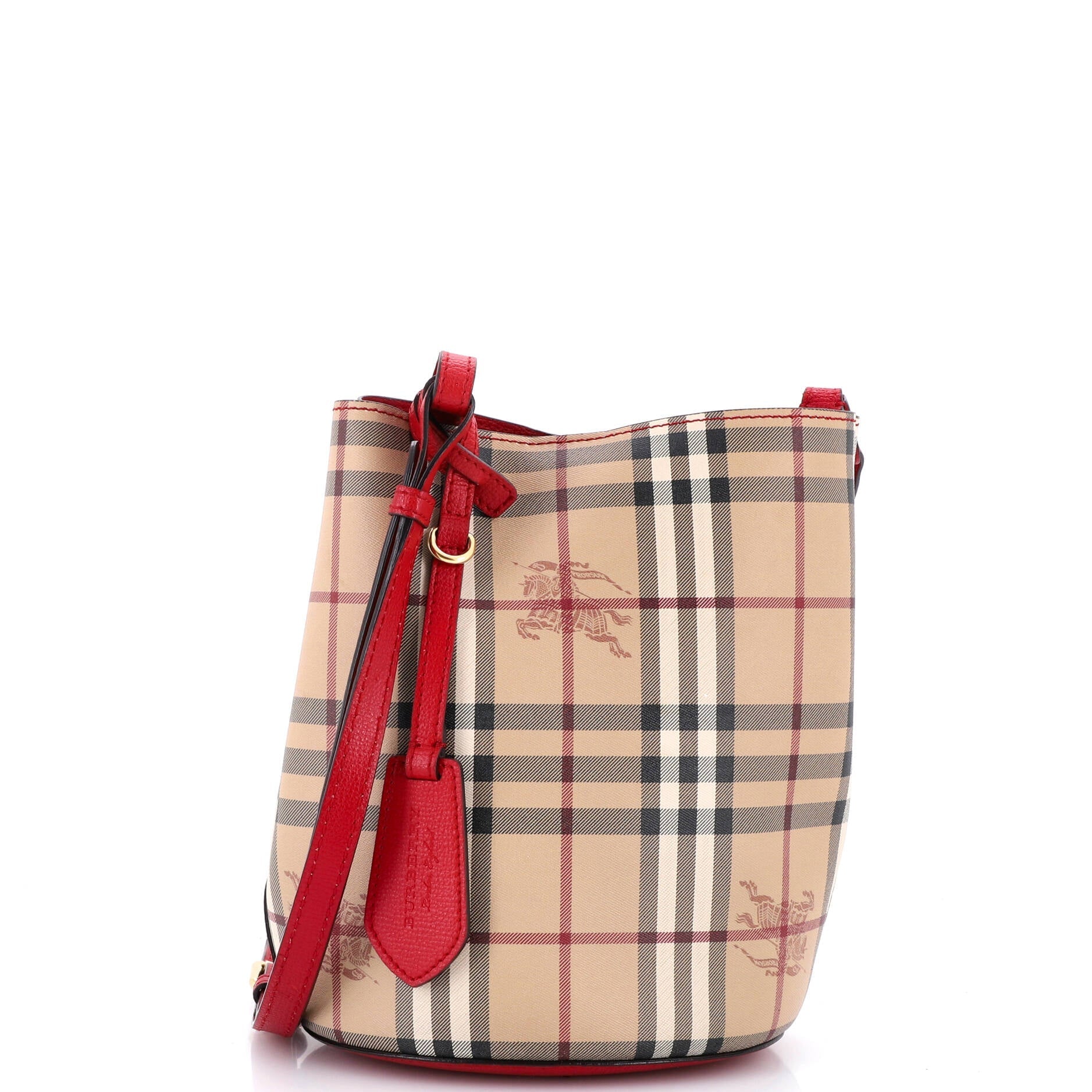 Burberry Lorne Bucket Bag Haymarket