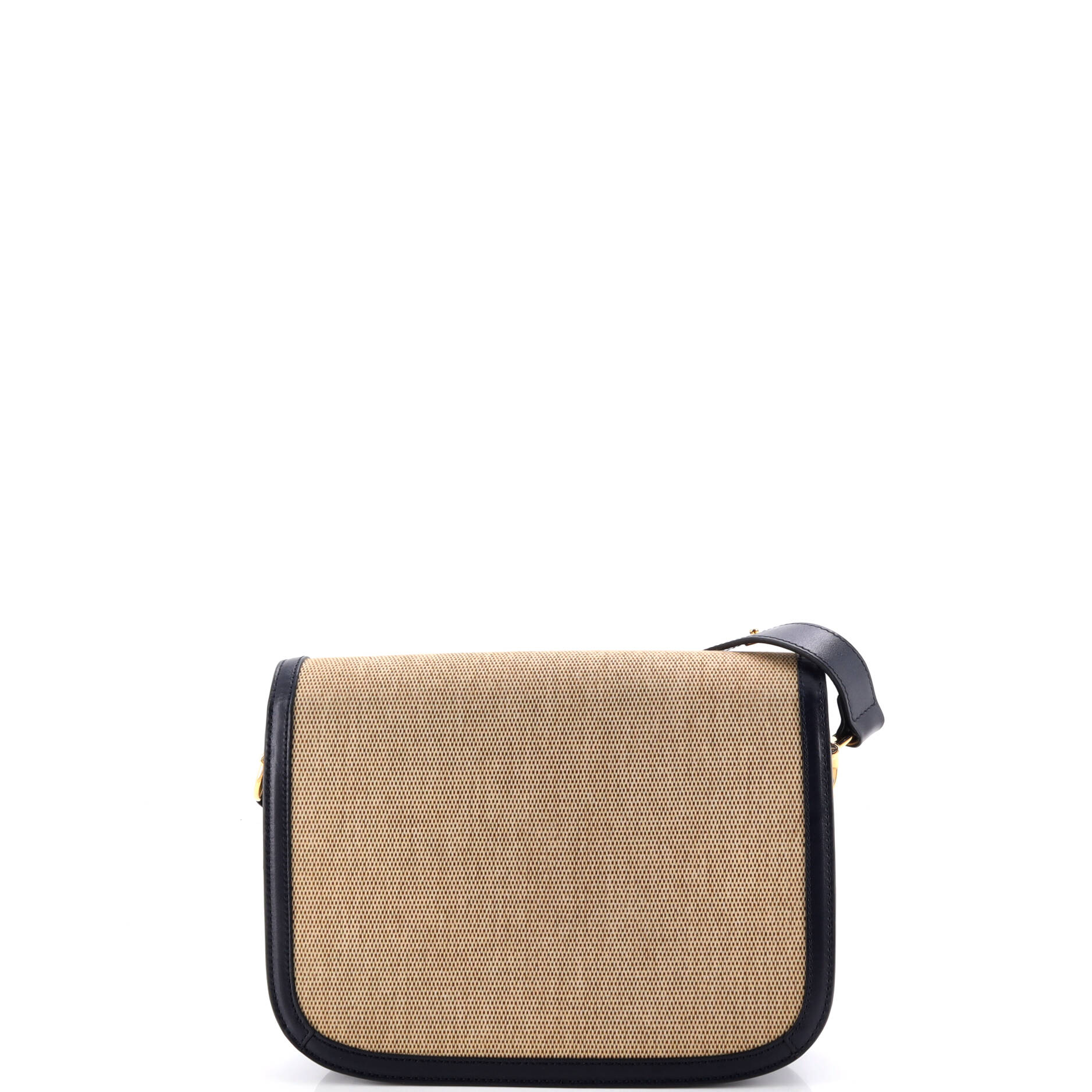 Gucci Horsebit Shoulder Bag Canvas And