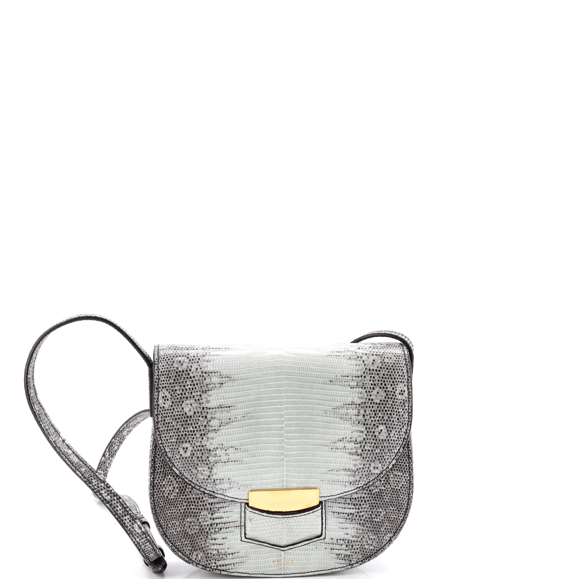 Celine Trotteur Crossbody Bag Lizard