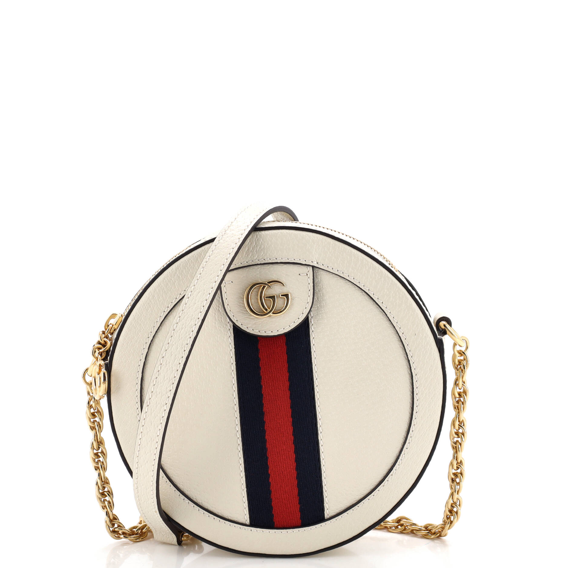 Gucci Ophidia Round Shoulder Bag Leather