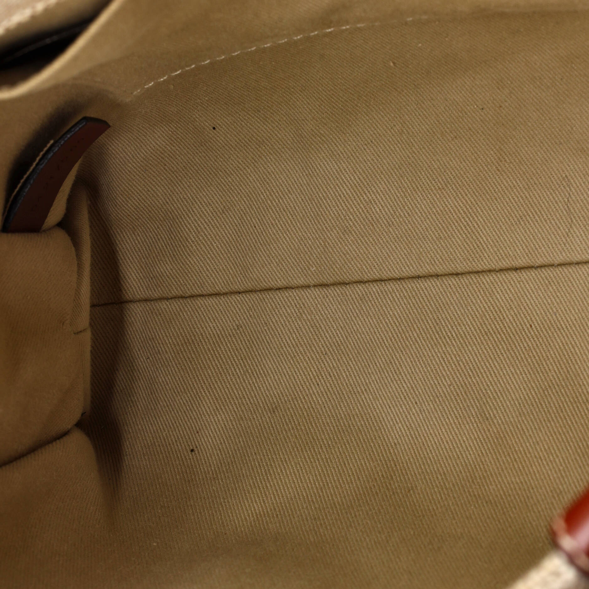 Chloe Woody Tote Canvas With Leather
