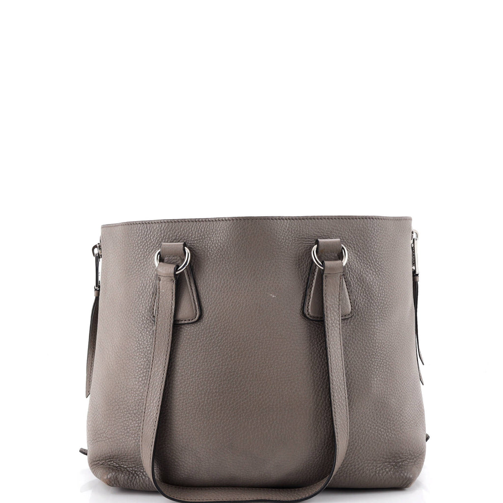 Prada Side Zip Shopper Tote Vitello