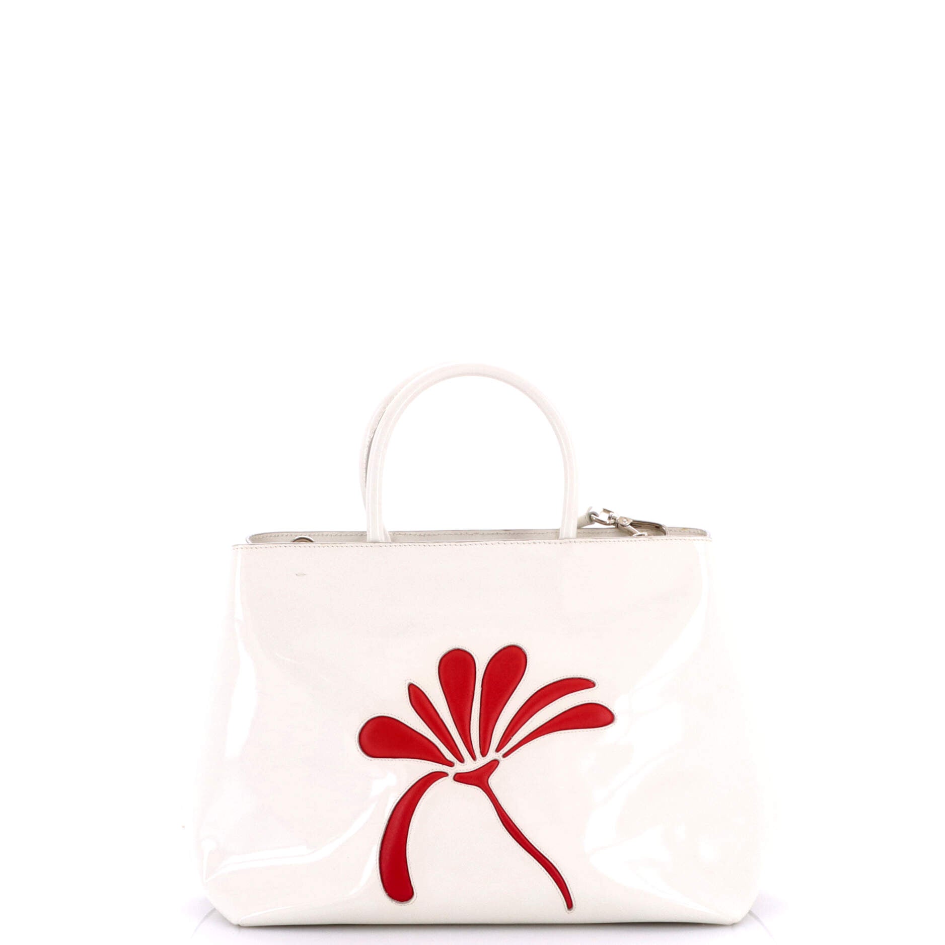 Prada Flowers Convertible Open Tote