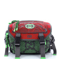 Gucci Buckle Flap Chest Strap Backpack