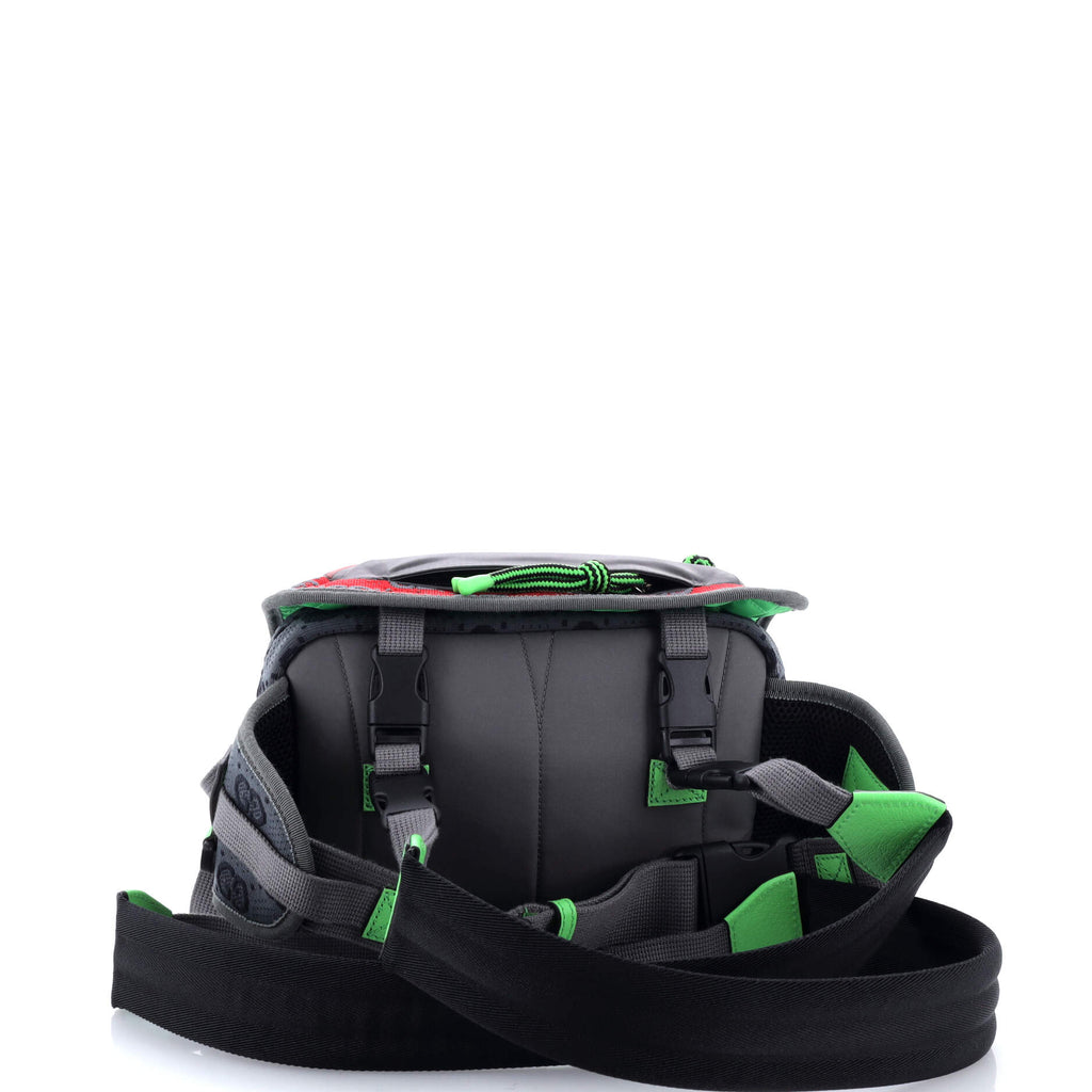 Gucci Buckle Flap Chest Strap Backpack