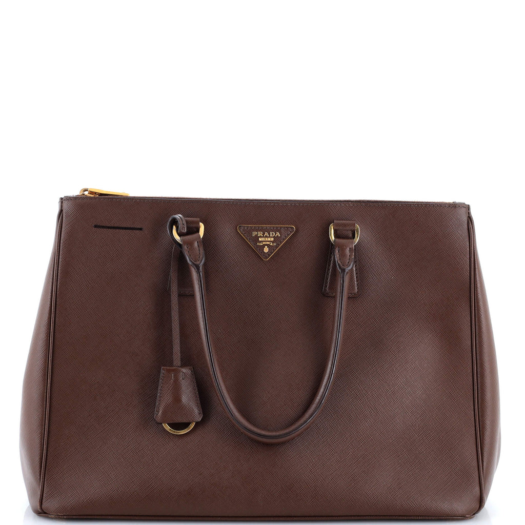 Prada Double Zip Lux Tote Saffiano