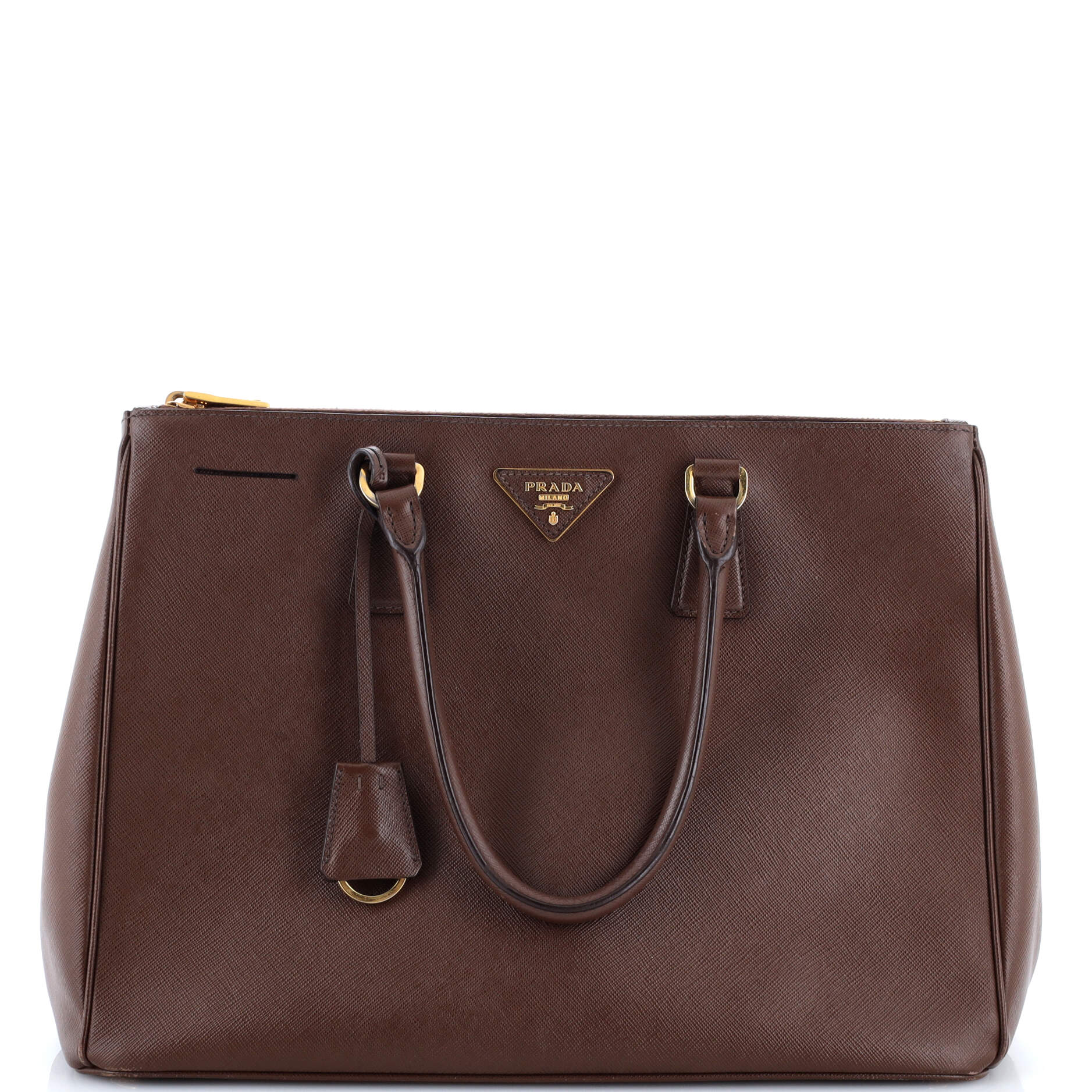 Prada Double Zip Lux Tote Saffiano