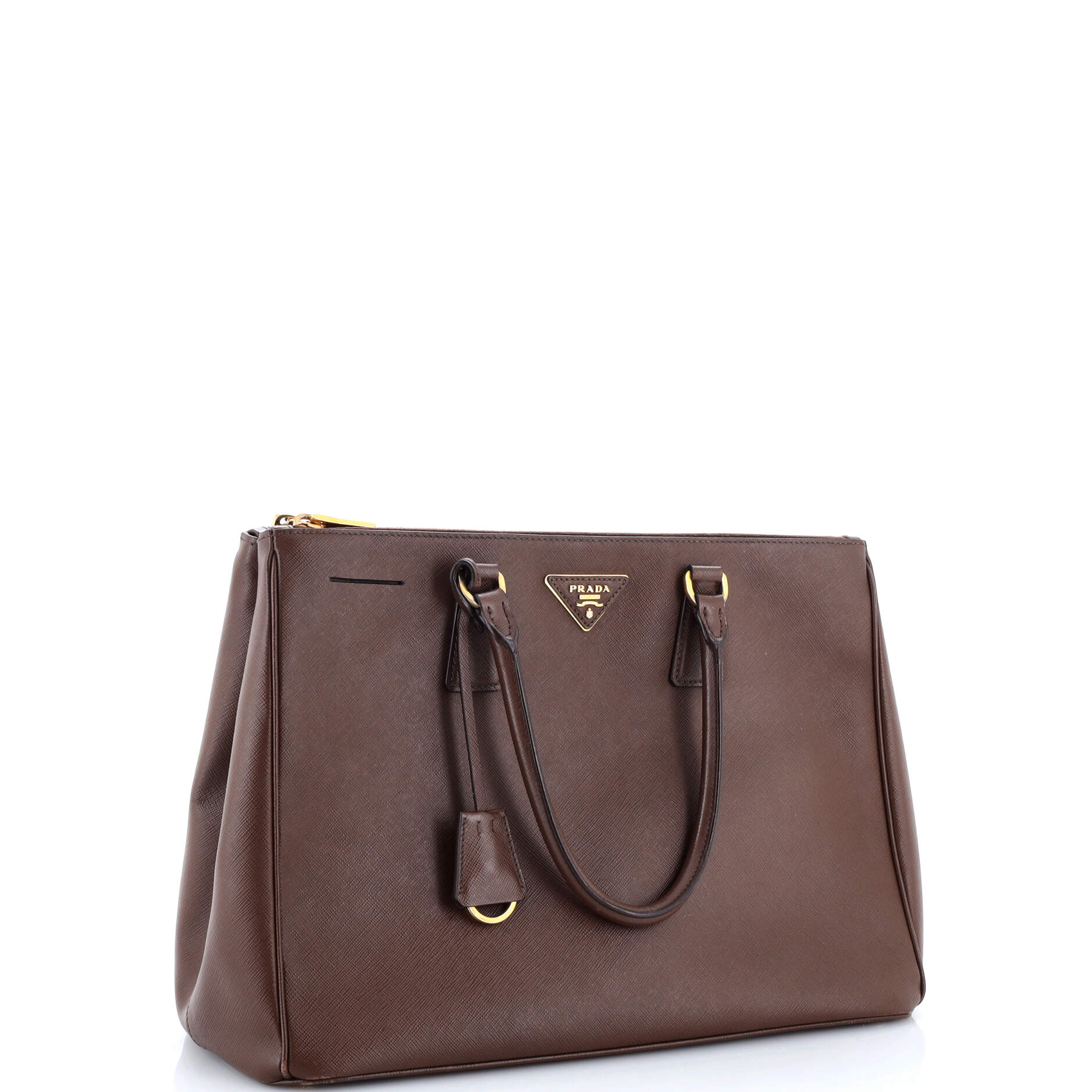 Prada Double Zip Lux Tote Saffiano