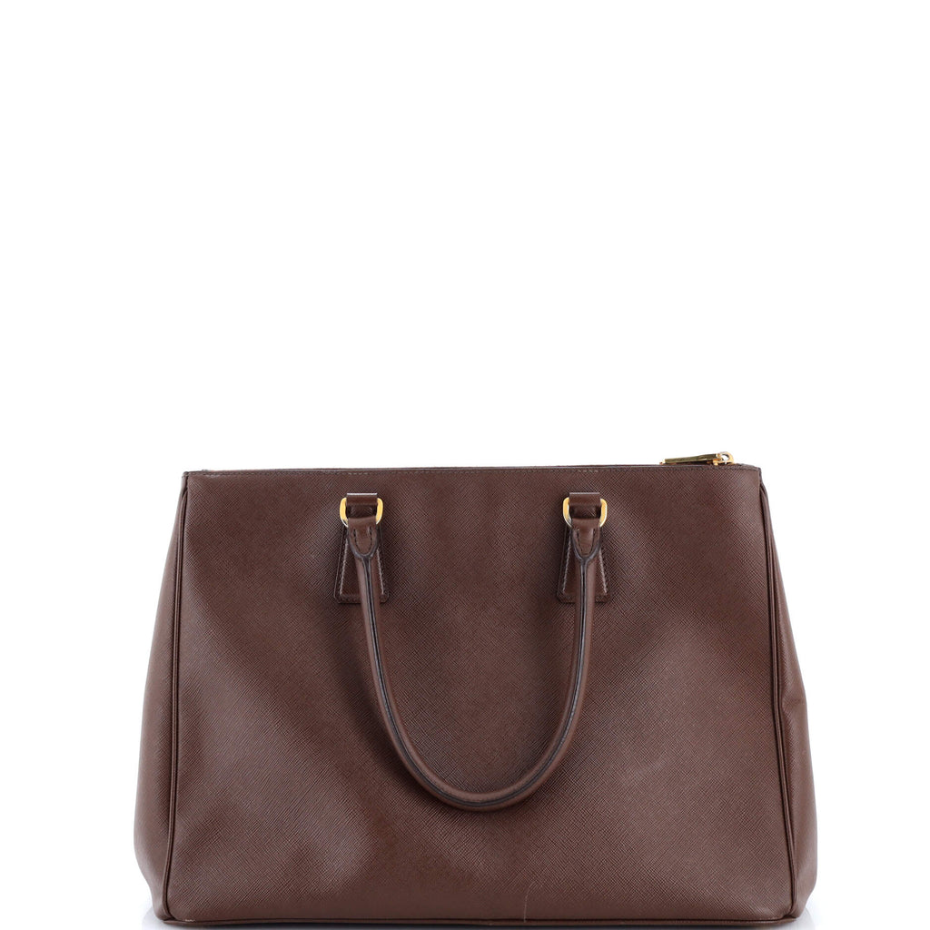 Prada Double Zip Lux Tote Saffiano