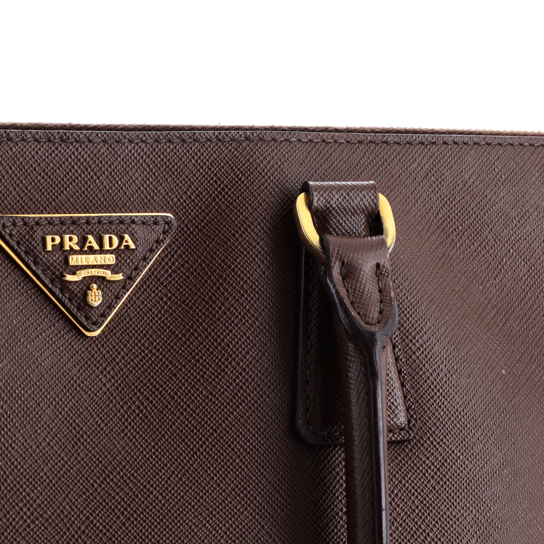 Prada Double Zip Lux Tote Saffiano