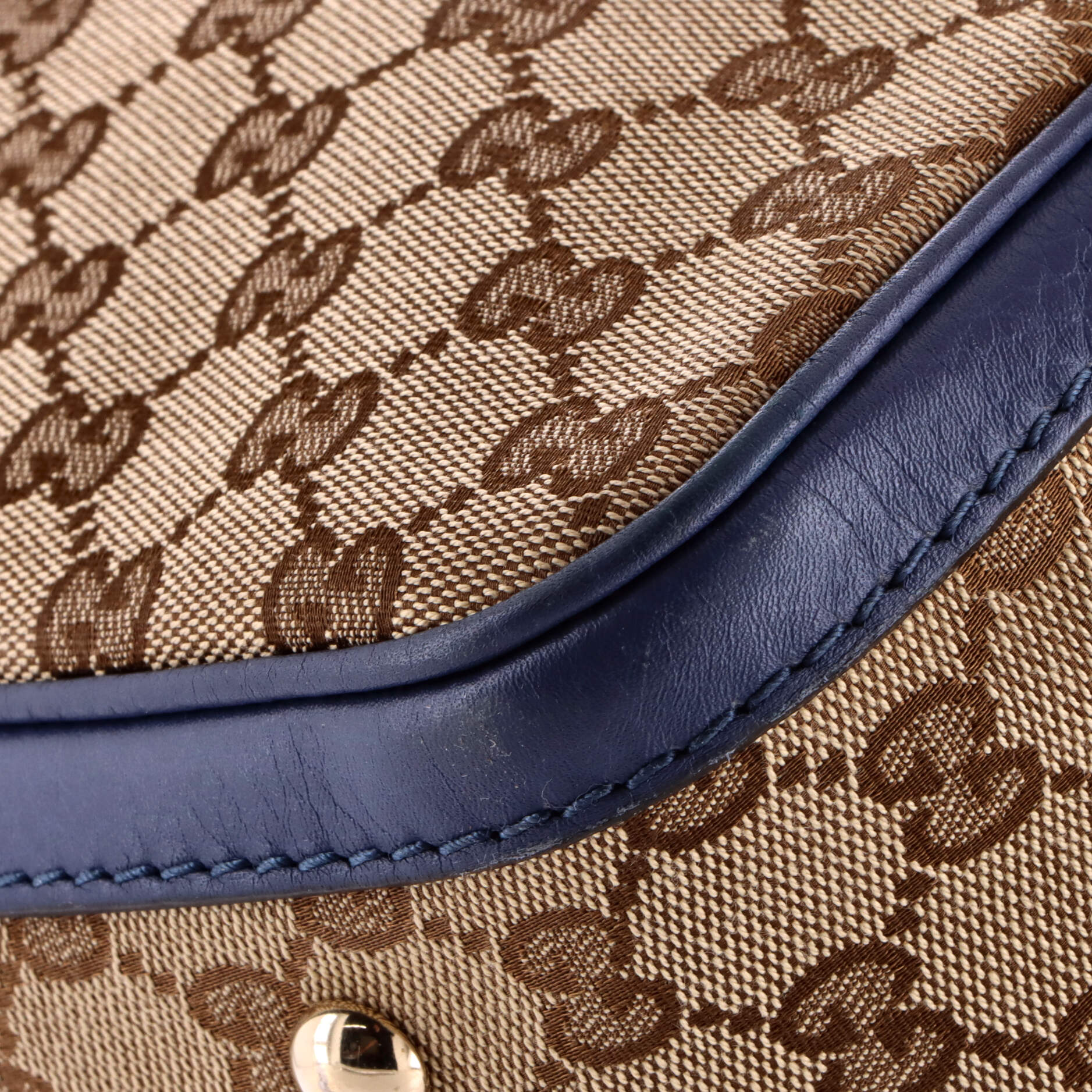 Gucci Vintage Web Boston Bag Gg Canvas