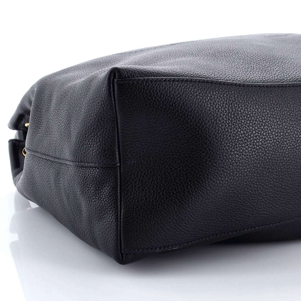 Prada Logo Hobo Embossed Vitello Daino