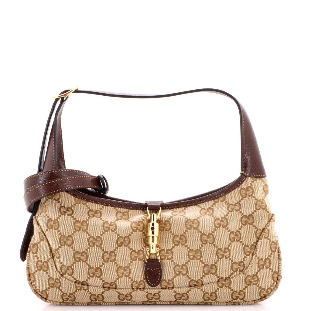 Gucci Jackie Slim Shoulder Bag Gg Canvas