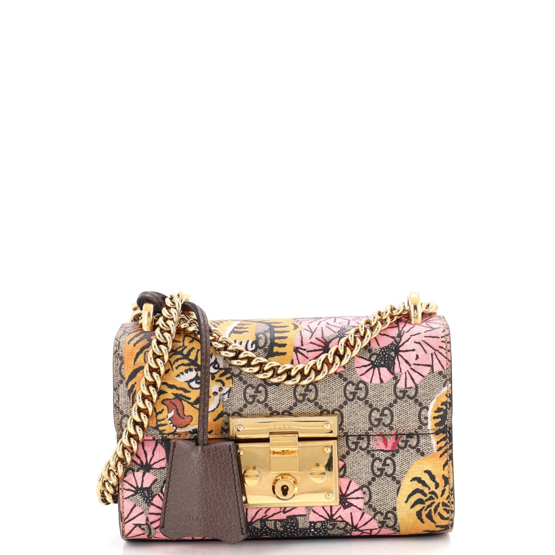 Gucci Padlock Shoulder Bag Bengal Print