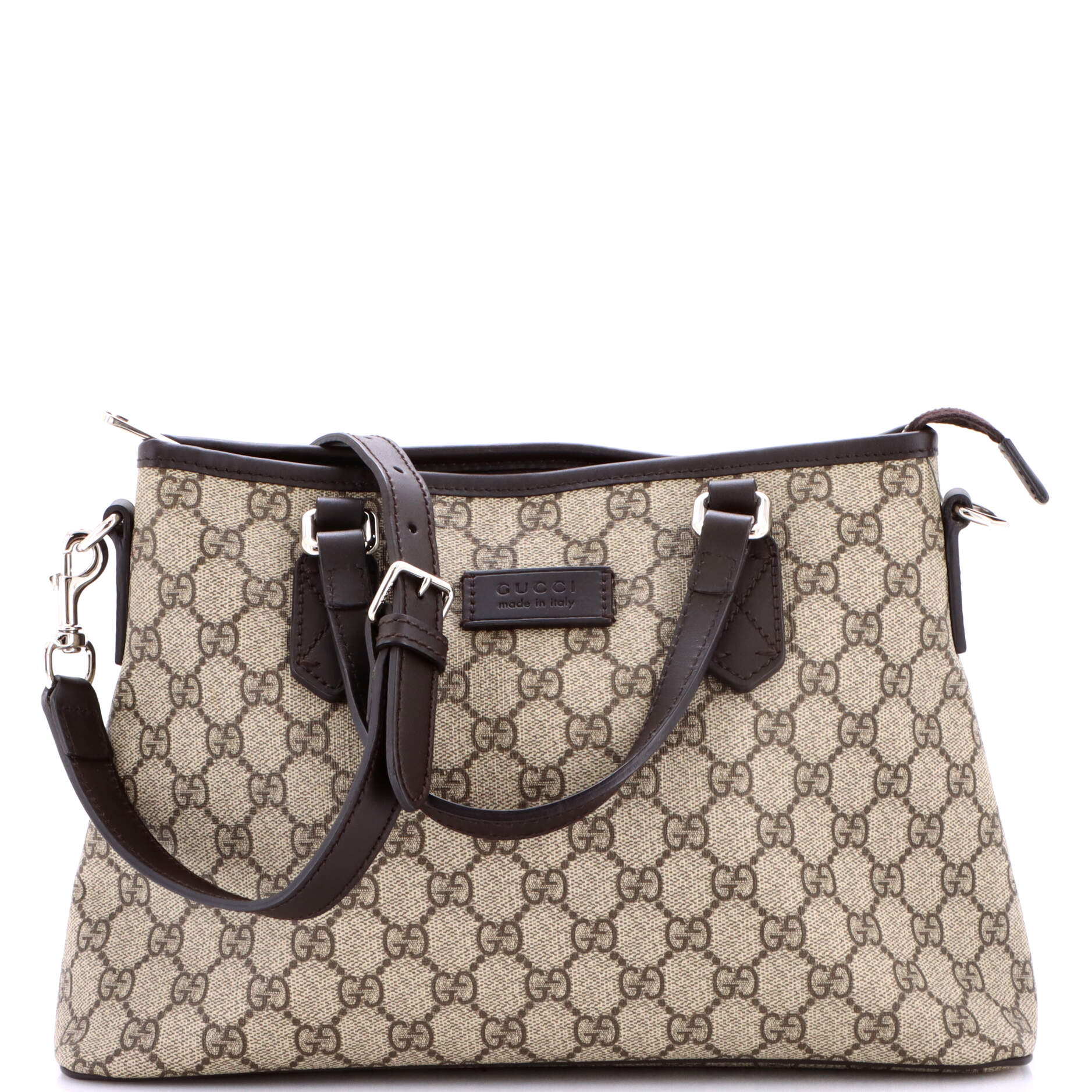 Gucci Convertible Zip Tote Gg Coated